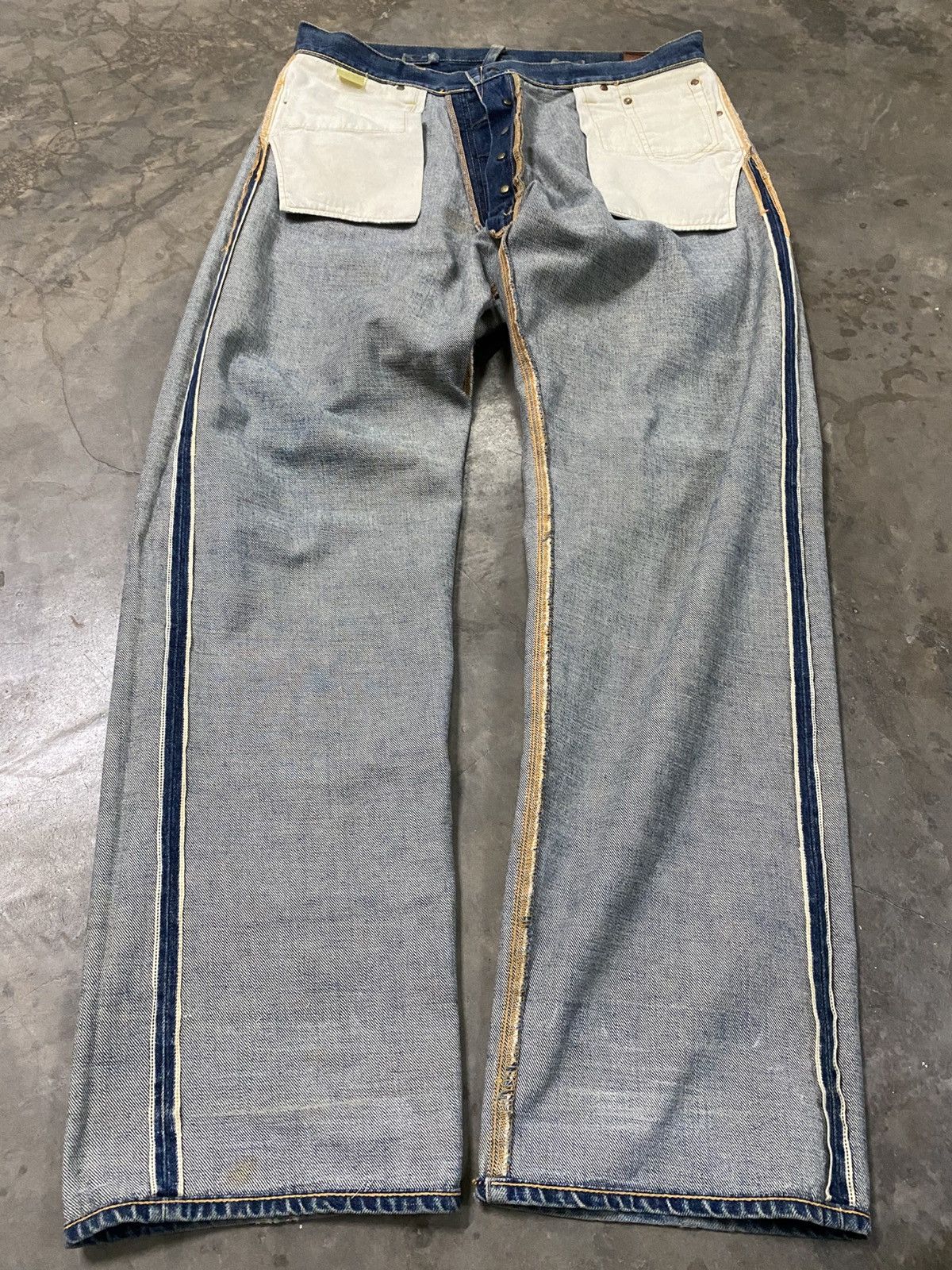Evisu × Japanese Brand × Vintage Vintage Japan Evis Yamane Selvedge imn196 Size US 36 / EU 52 - 24 Thumbnail