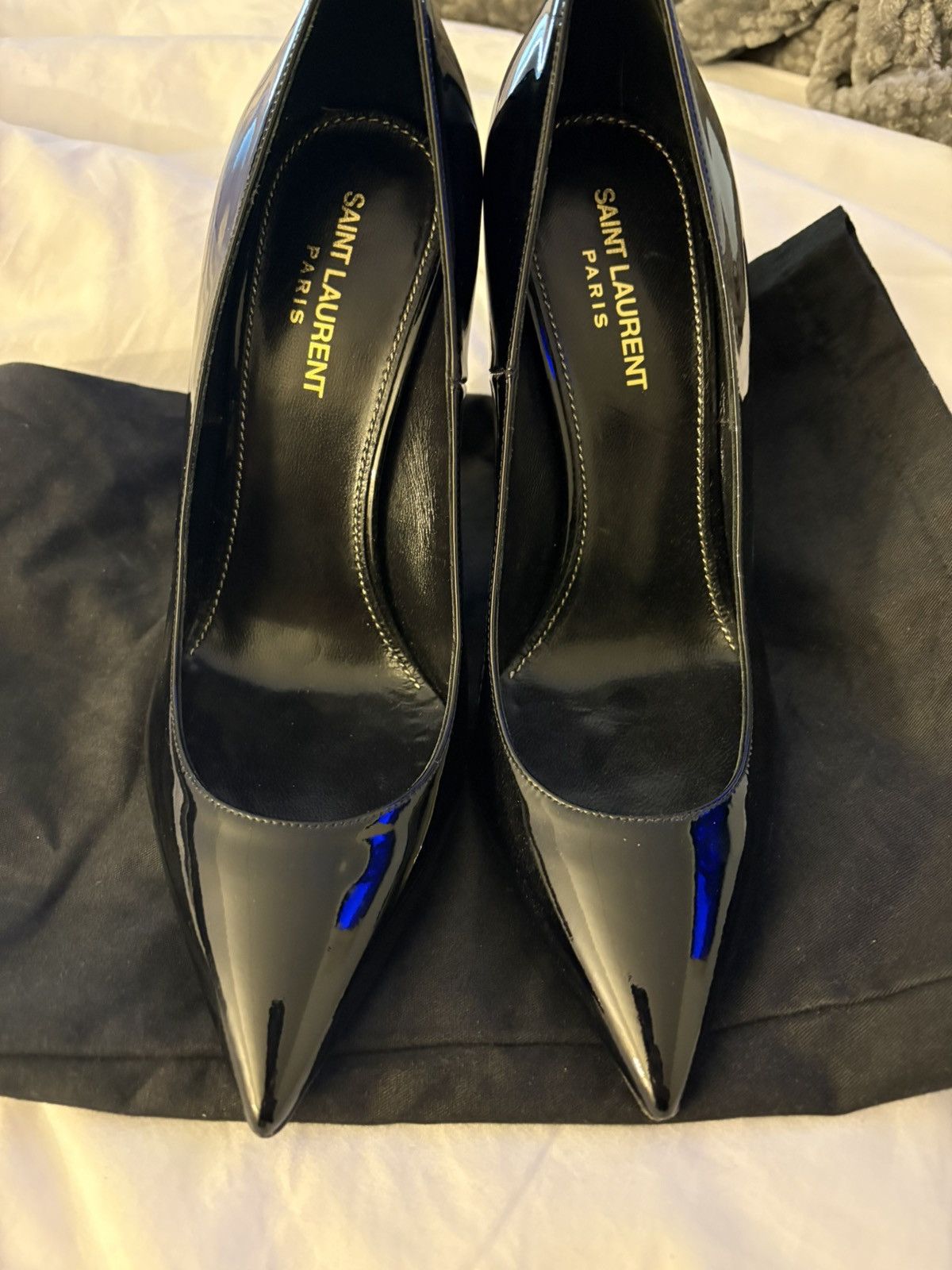 Yves Saint Laurent Patent Opyum 110 Pumps Size US 9 / IT 39 - 6 Thumbnail