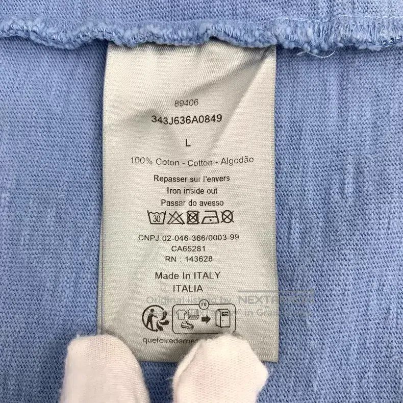 Dior Dior Blue old hole design cotton round-neck short-sleeved Size US L / EU 52-54 / 3 - 7 Thumbnail