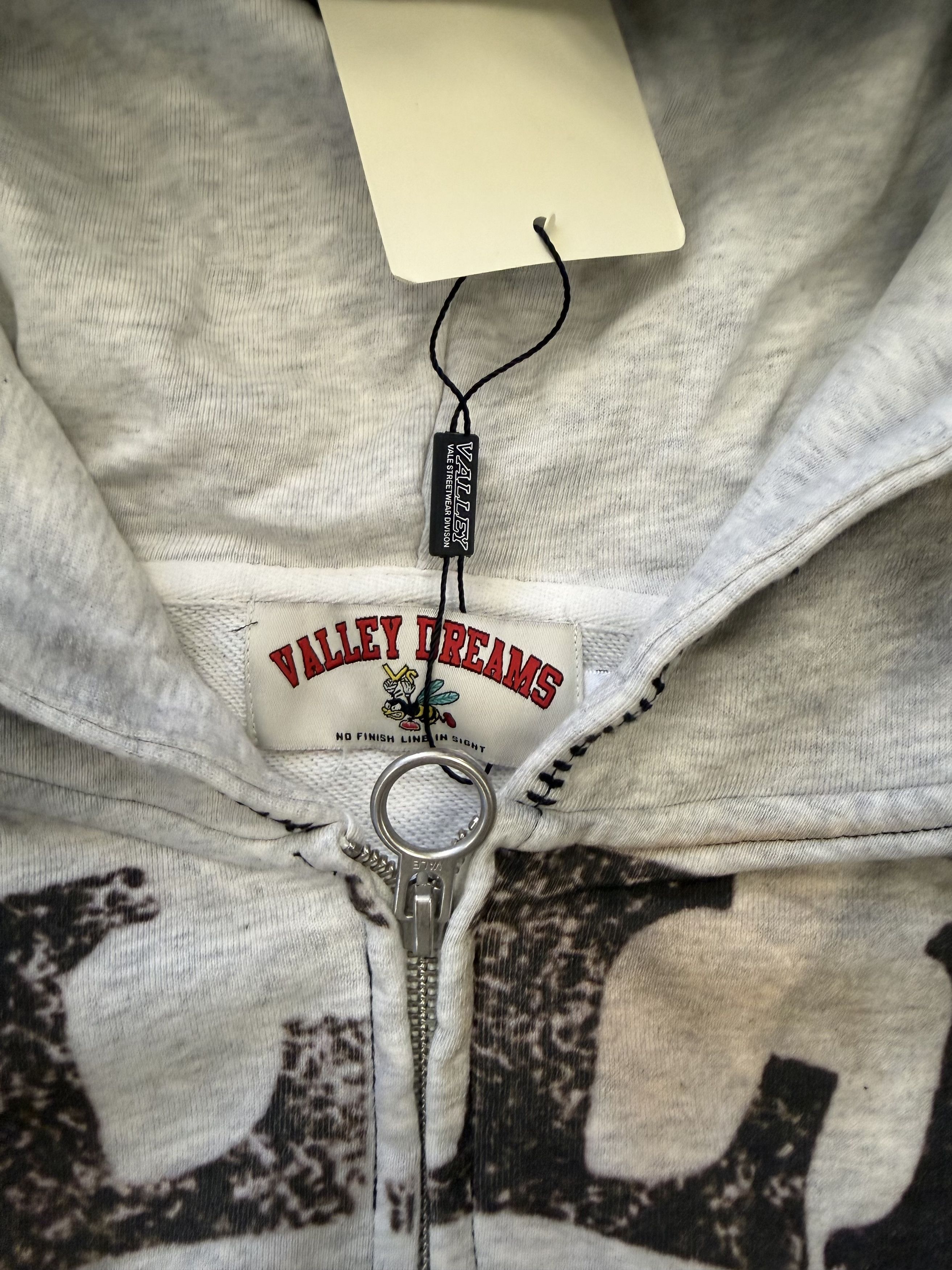 Vale Vale Forever Dark White Spiral Zip Up Hoodie Size Medium Size US M / EU 48-50 / 2 - 6 Thumbnail