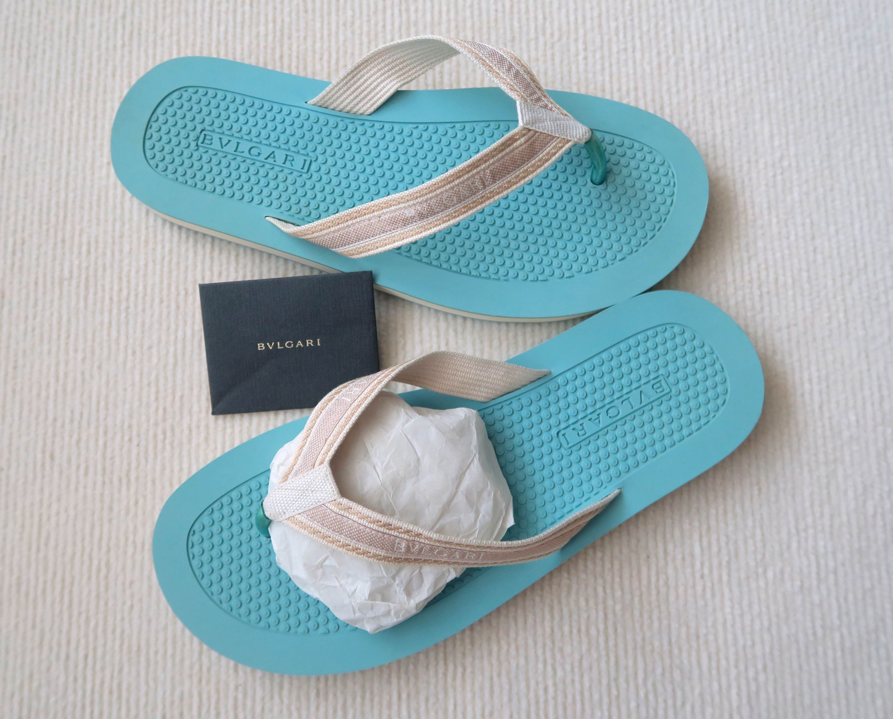 Bvlgari Bvlgari Logo Resort Slip-On Slippers Sandals Size US 11 / EU 44 - 6 Thumbnail