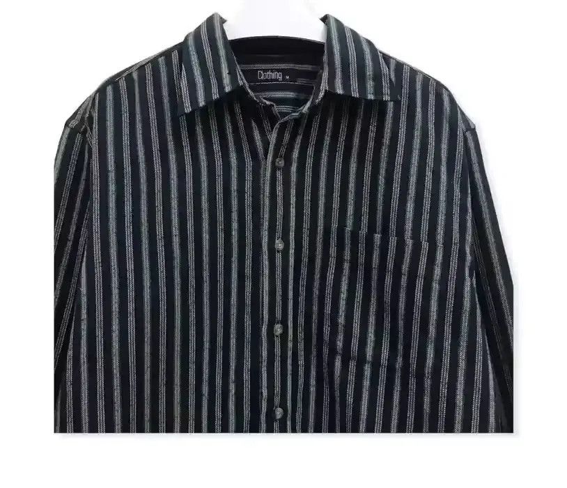 Vintage Japanese Brand Clothing Stripe Design Flannel Shirt Size US M / EU 48-50 / 2 - 2 Thumbnail