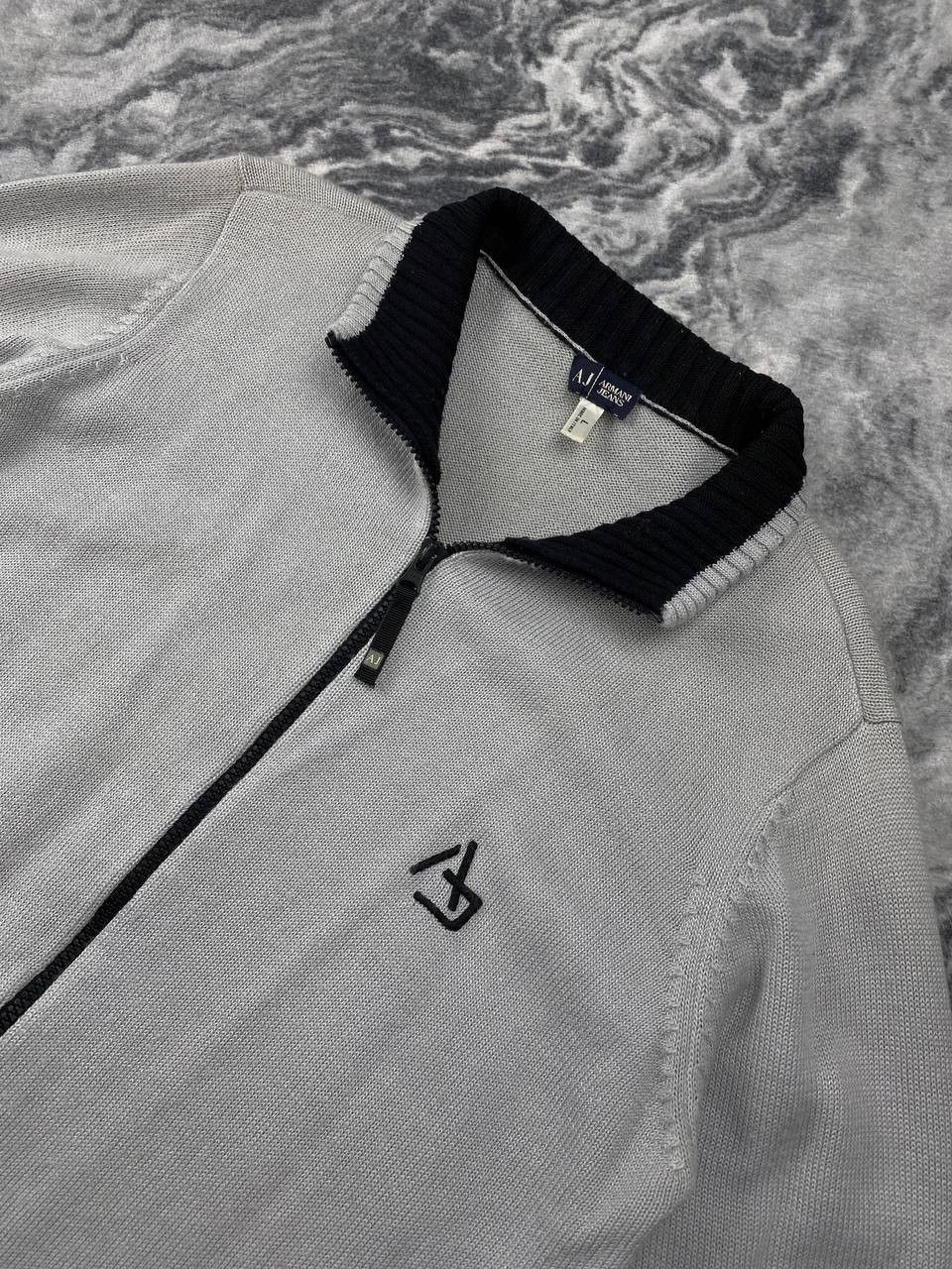 Armani Armani Full Zip Sweater Logo AJ Men Size L White Size US L / EU 52-54 / 3 - 7 Thumbnail