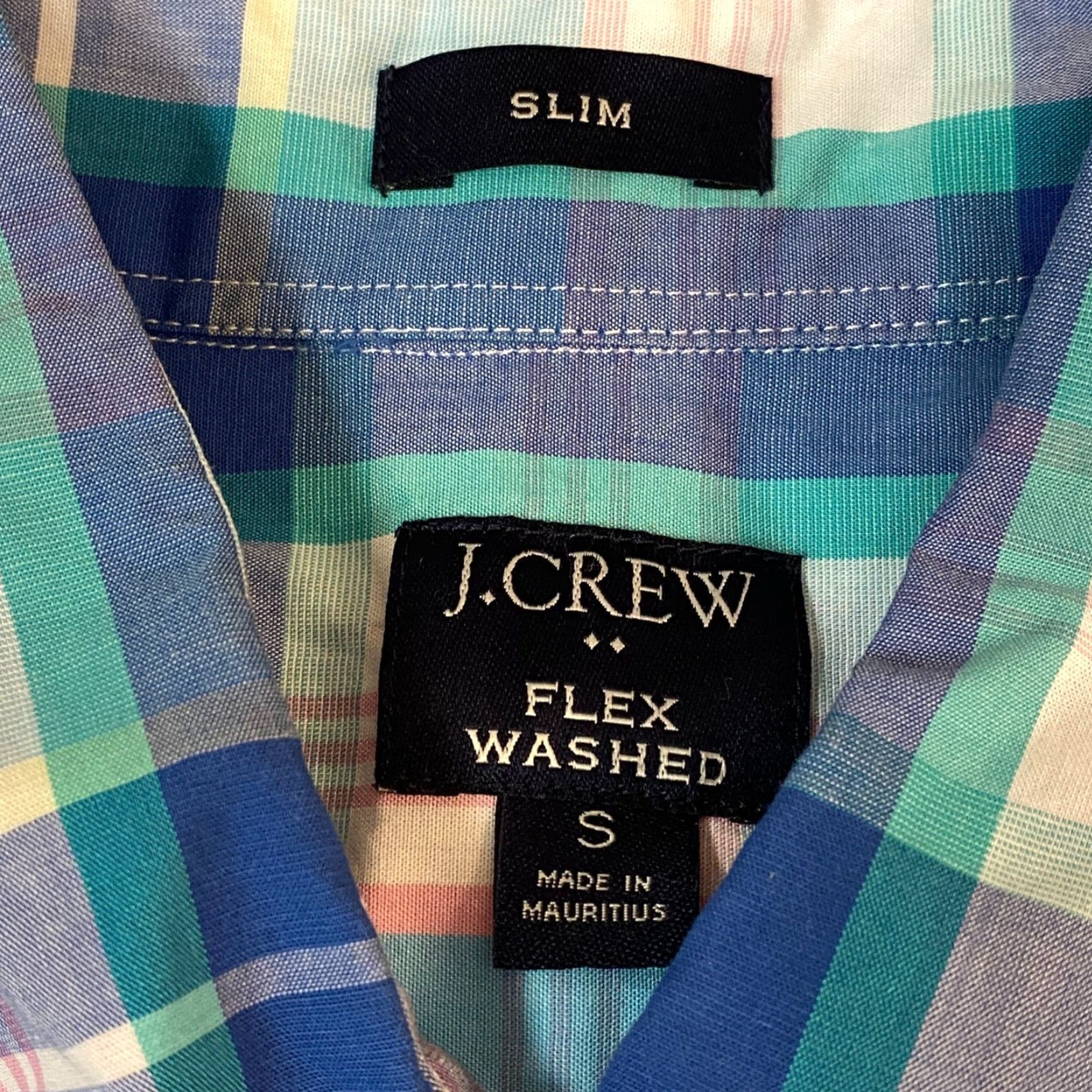 J.Crew J Crew Shirt Mens Small Slim Fit Plaid Button Down Long Sleeve Flex Washed Size US S / EU 44-46 / 1 - 3 Thumbnail