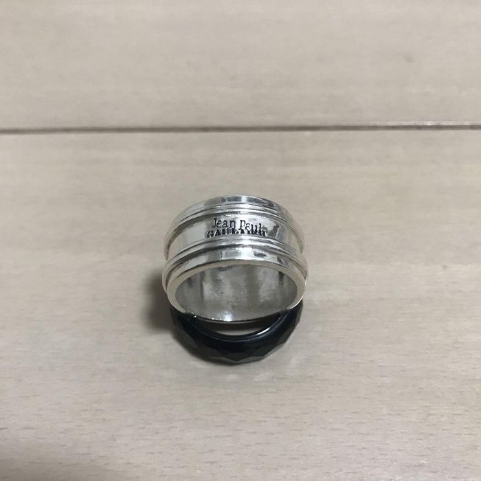 輝い 90s 00s jean paul gaultier 925 logo ring リング - fujisoft.com