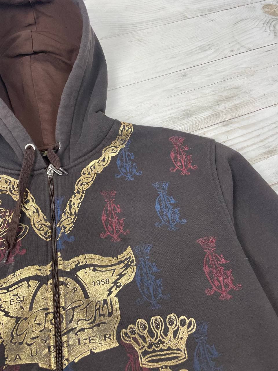 Christian Audigier Vintage Christian Audigier Hoodie Full Zip 90s Y2K Size US XXL / EU 58 / 5 - 8 Thumbnail