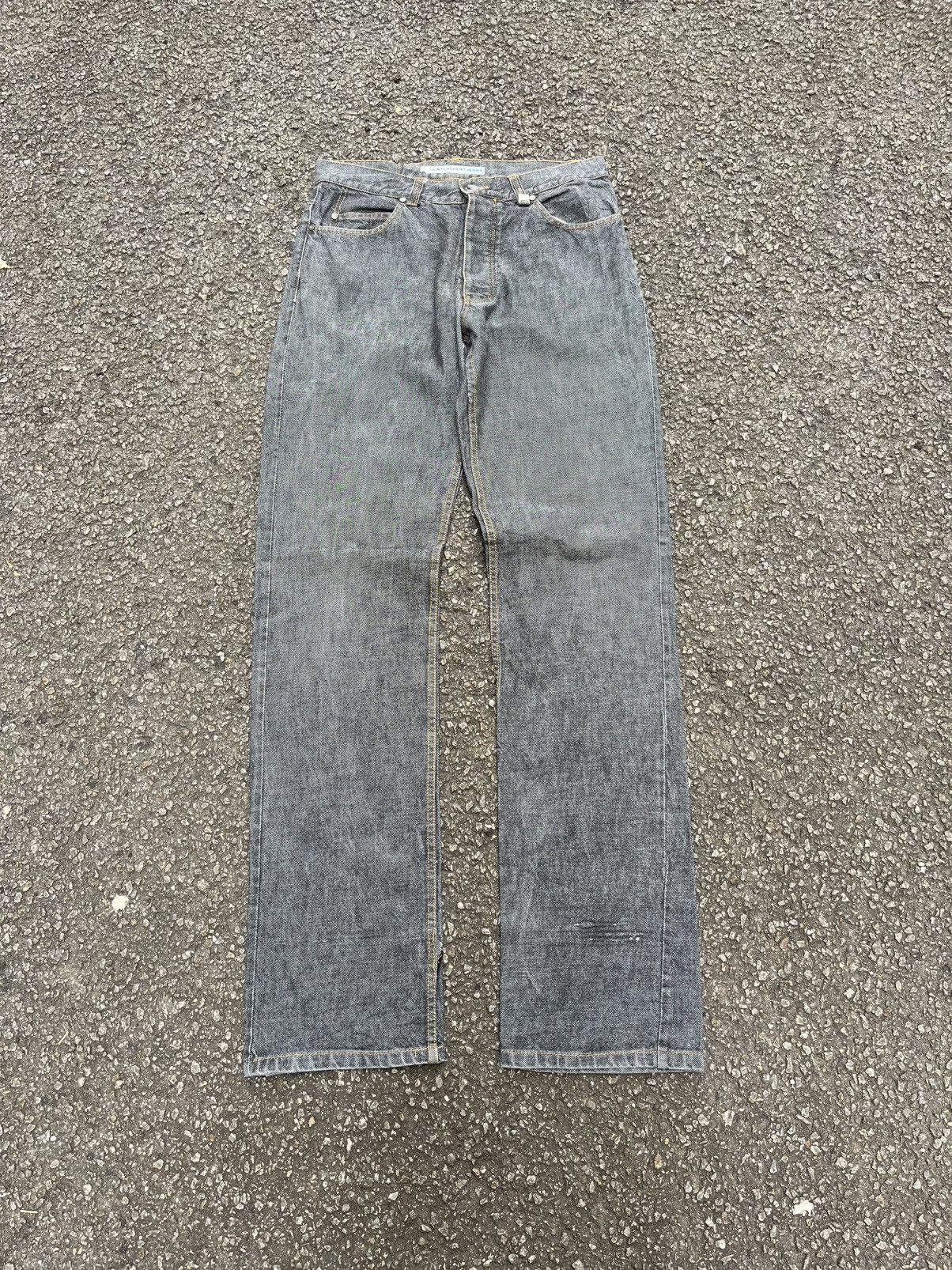 Saint Laurent Paris YSL Saint Laurent Paris Silver Denim Jeans Size US 32 / EU 48 - 1 Thumbnail
