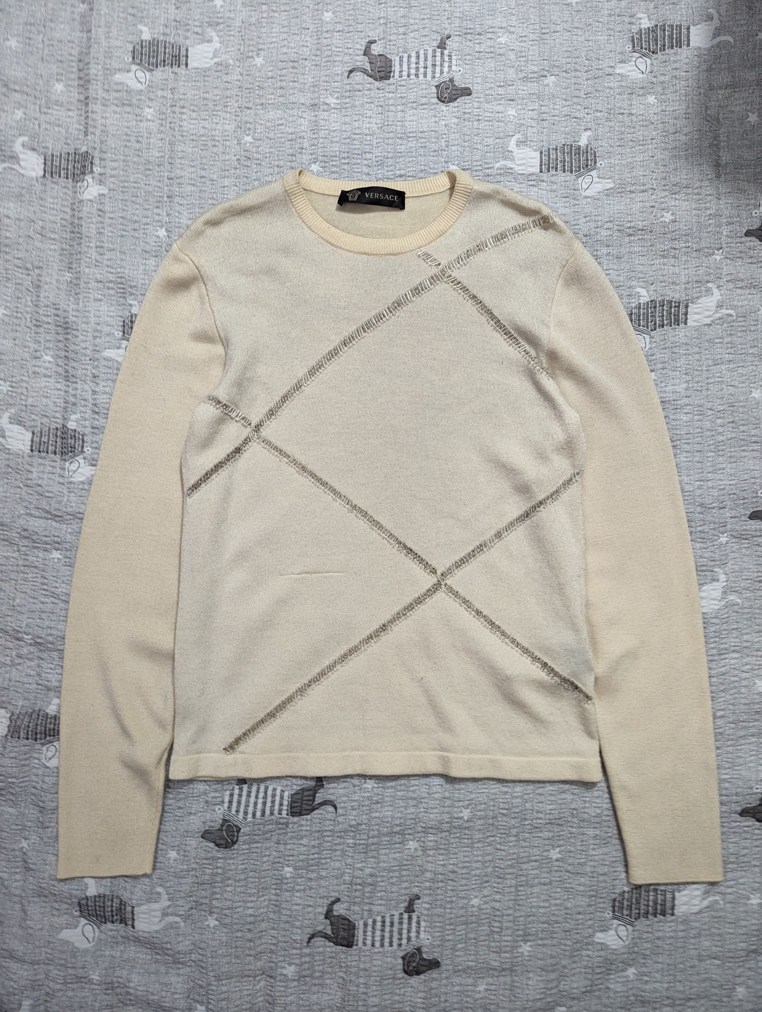 Versace Versace wool knit sweater Size US S / EU 44-46 / 1 - 1 Thumbnail