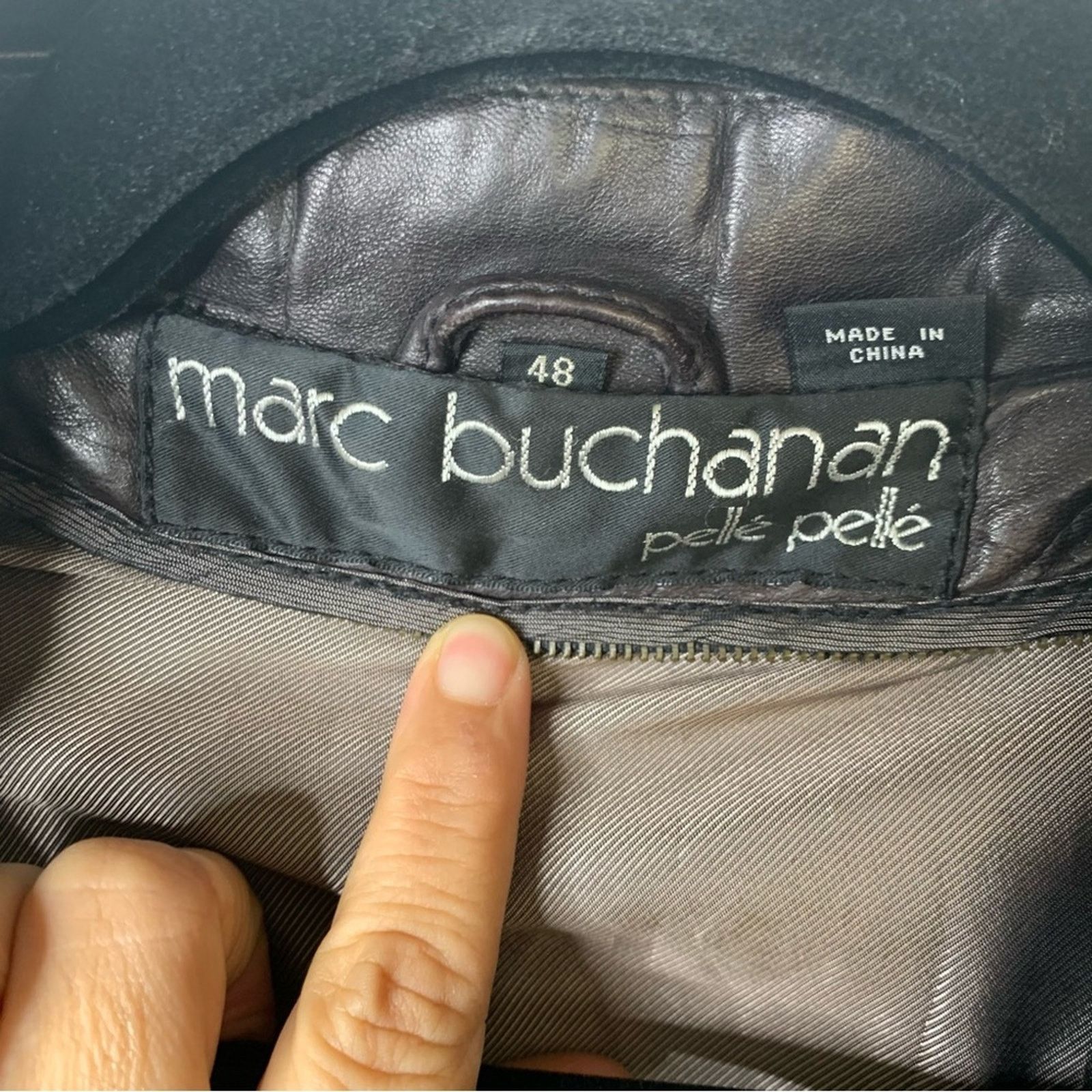 Marc Buchanan Marc buchanan Pelle Pelle brown leather bomber jacket 48 Size US XXL / EU 58 / 5 - 4 Thumbnail
