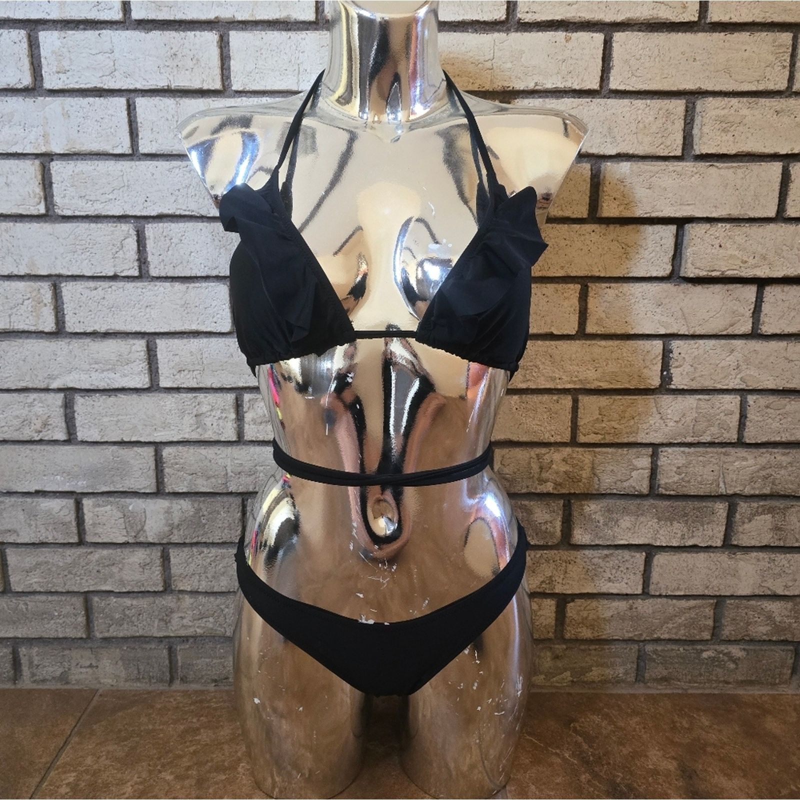 Other Black Storm | FYS | Redondo Beach Ruffle Bikini Set Size ONE SIZE - 1 Thumbnail