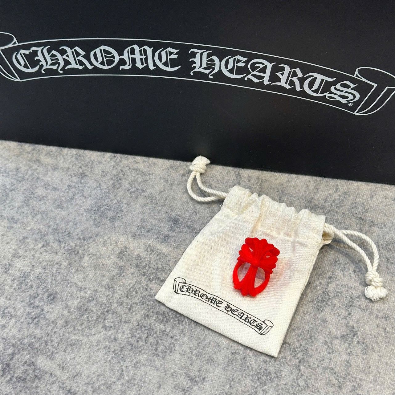 Chrome Hearts CHROME HEARTS Infinity Ring RED Size ONE SIZE - 1 Thumbnail