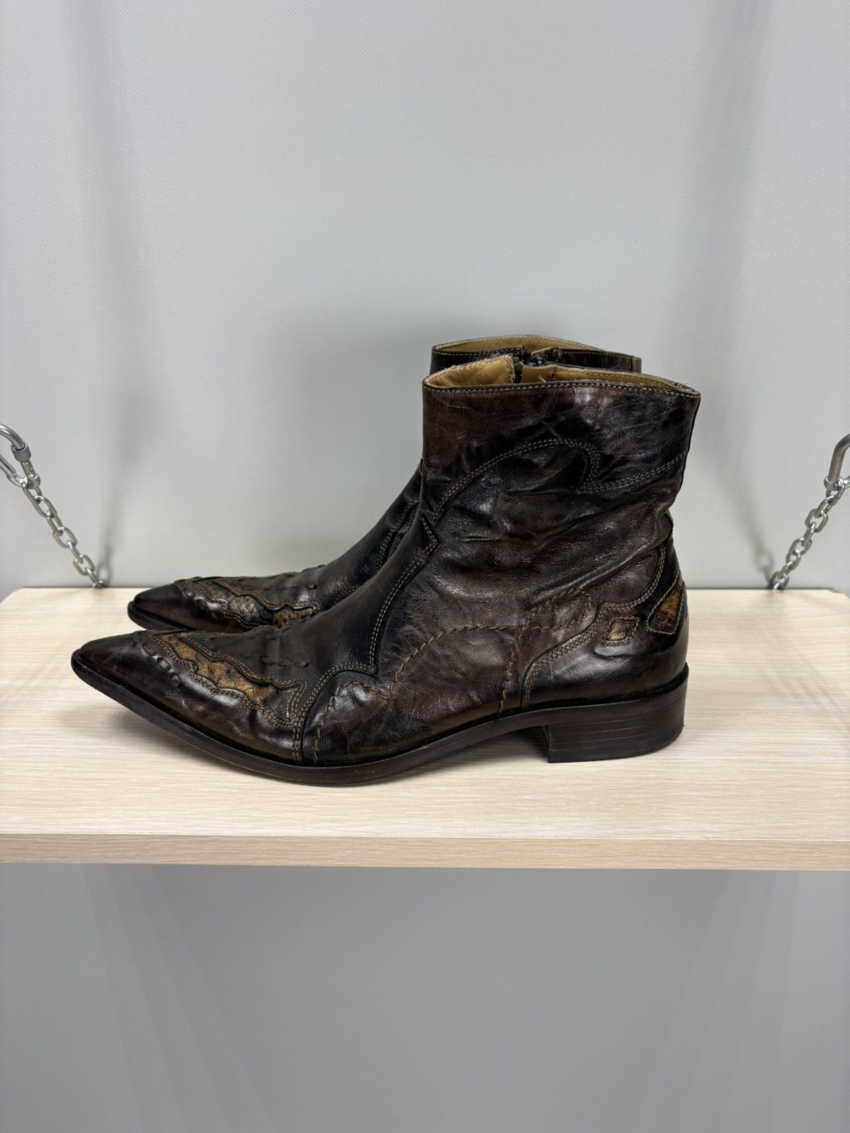 NAVYBOOT Mens western boots Navyboot Size 41 Color Brown Size US 8 / EU 41 - 5 Thumbnail