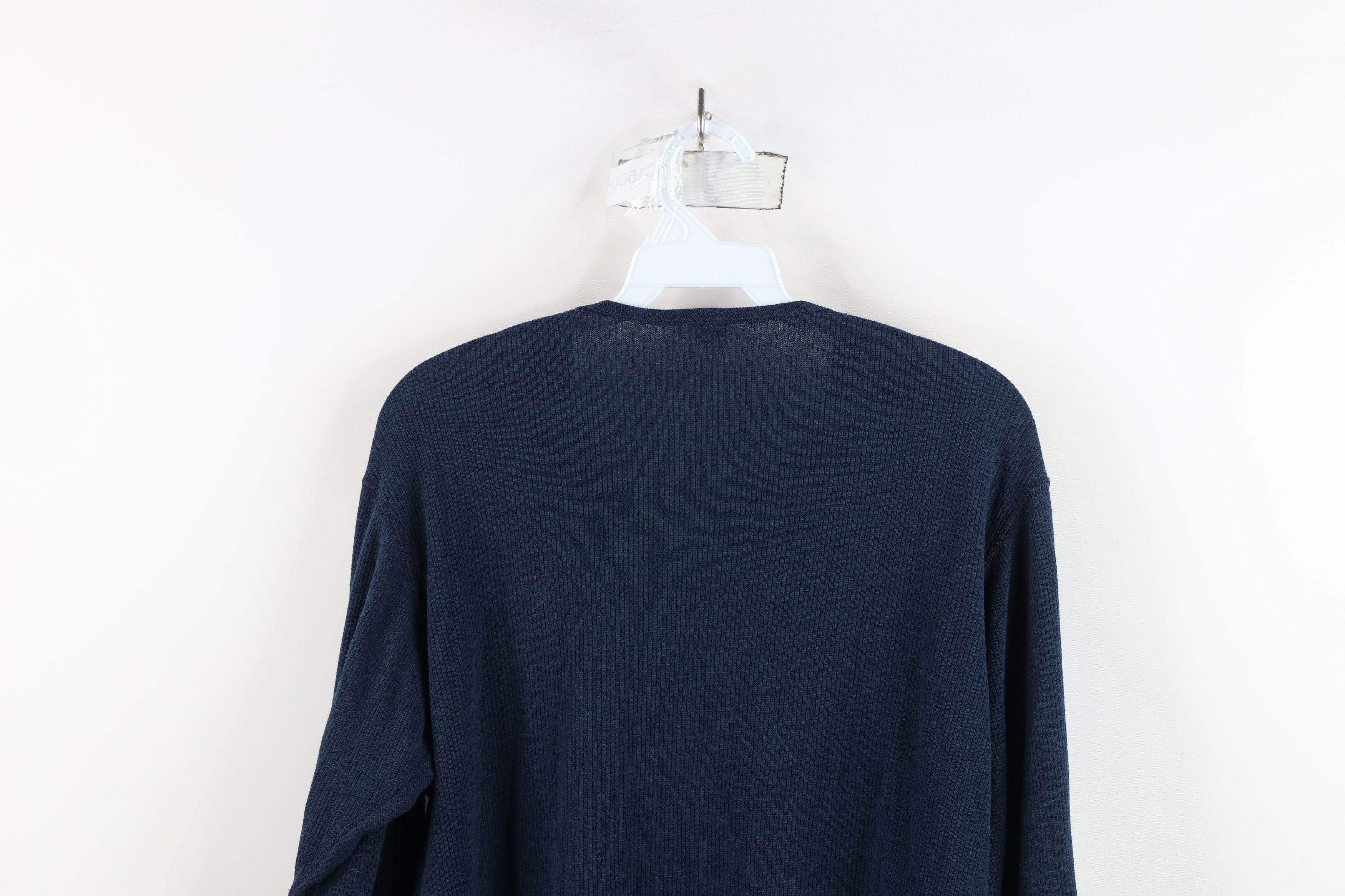Vintage Vintage 90s Streetwear Thin Thermal Waffle Knit T-Shirt USA Size US L / EU 52-54 / 3 - 10 Thumbnail