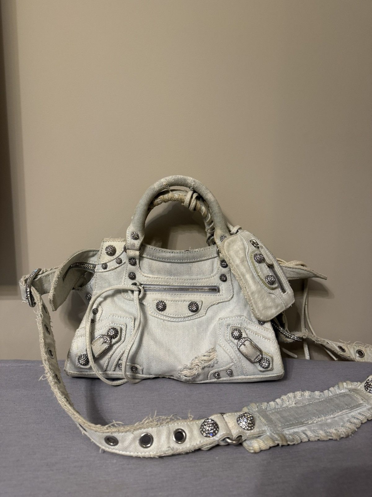 Balenciaga Balenciaga Neo Classic City bag small denim Size ONE SIZE - 1 Thumbnail