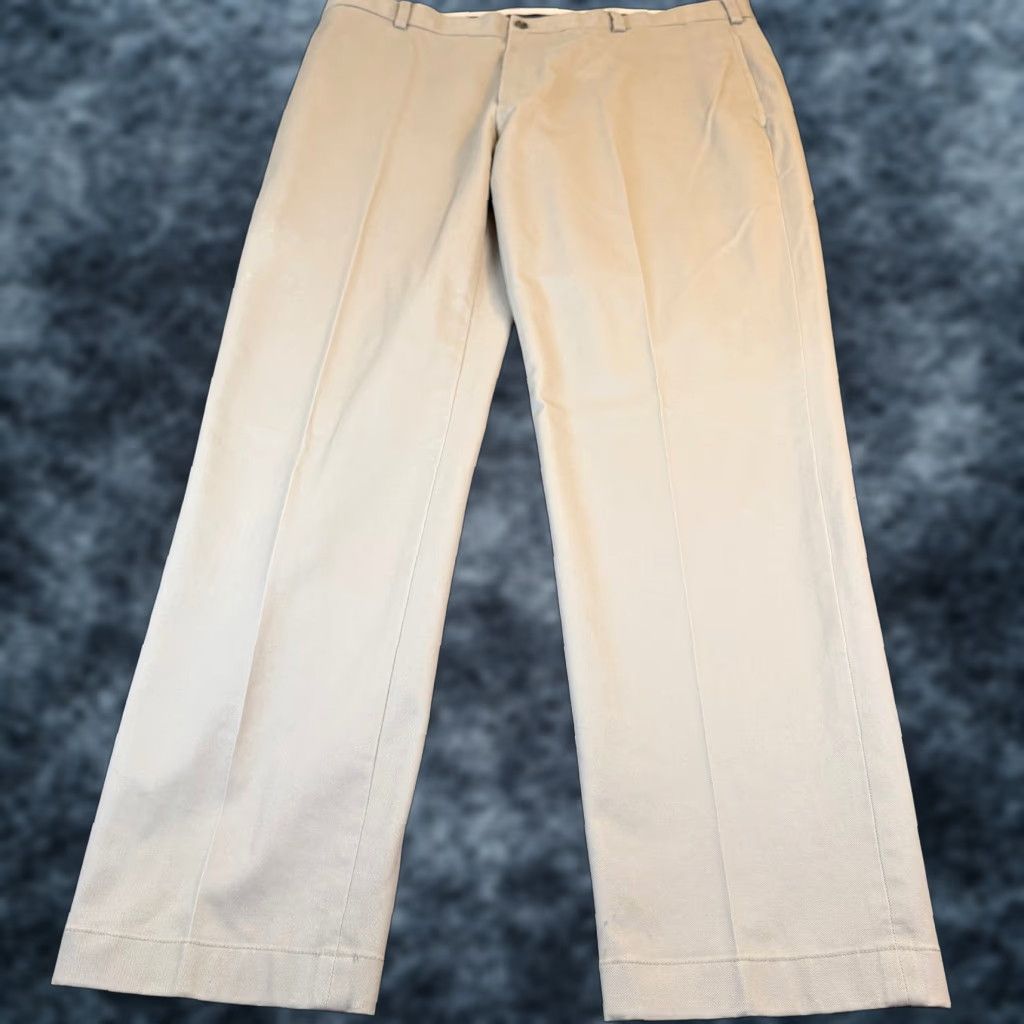 Brooks Brothers Brooks Brothers Advantage Chino Clark Mens 38x30 Gray Cotton Stretch Pants Size US 38 / EU 54 - 1 Thumbnail