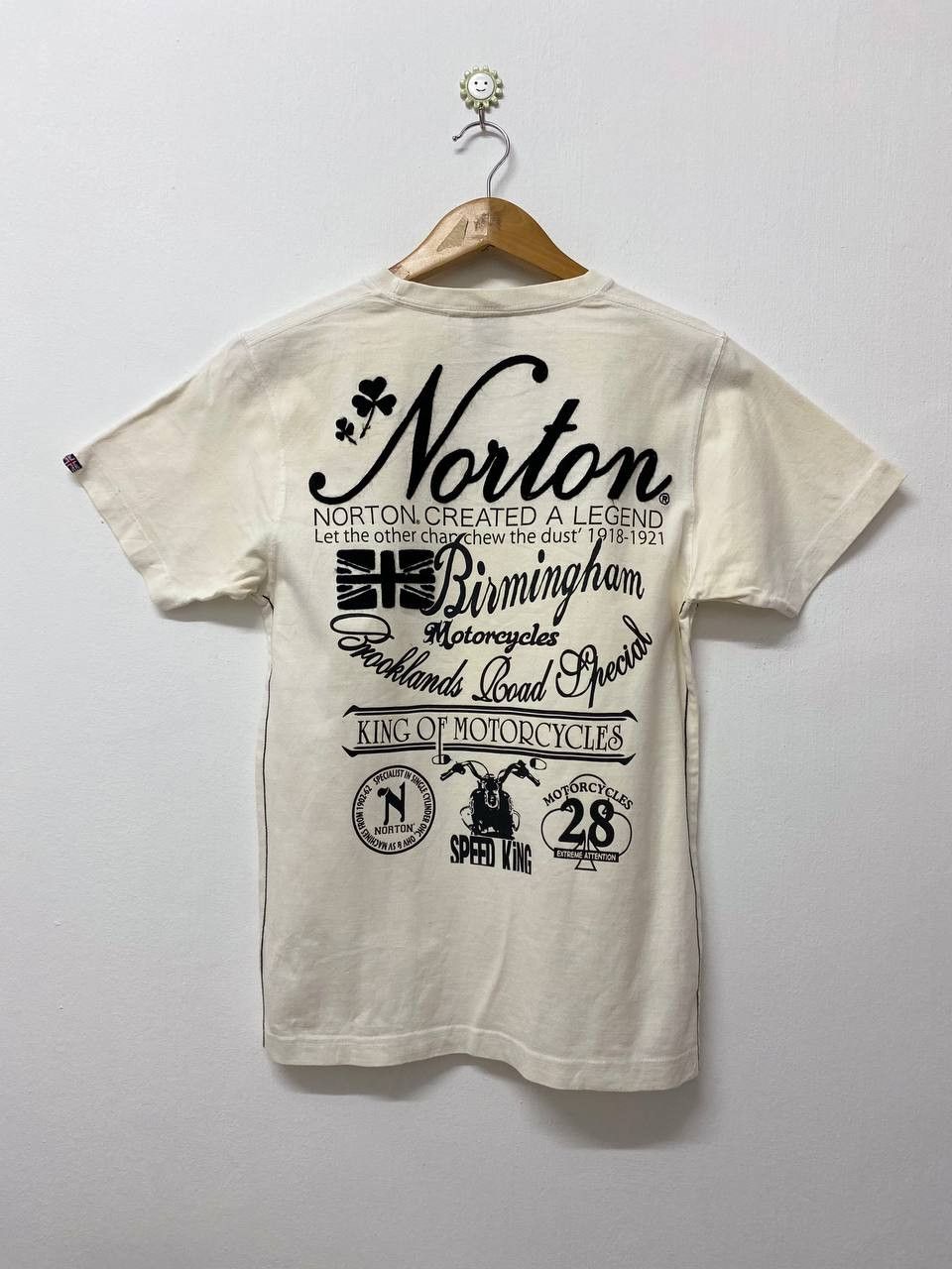 image of Avant Garde x Norton Motorcycles Tee Very Nice Design in White, Men's (Size Medium)