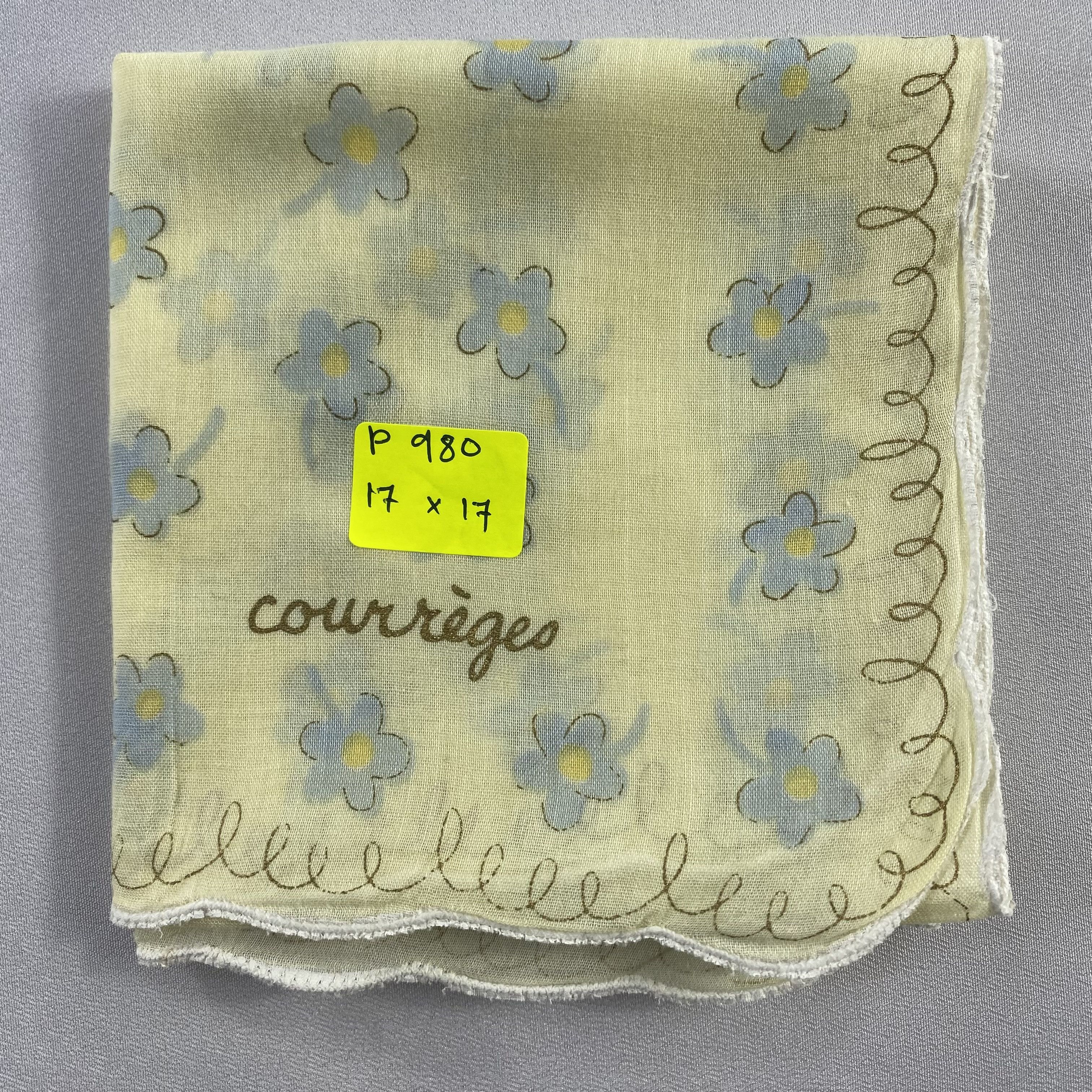 Courreges × Vintage Courreges Handkerchief / Neckerchief / Bandana-P980 Size ONE SIZE - 5 Thumbnail
