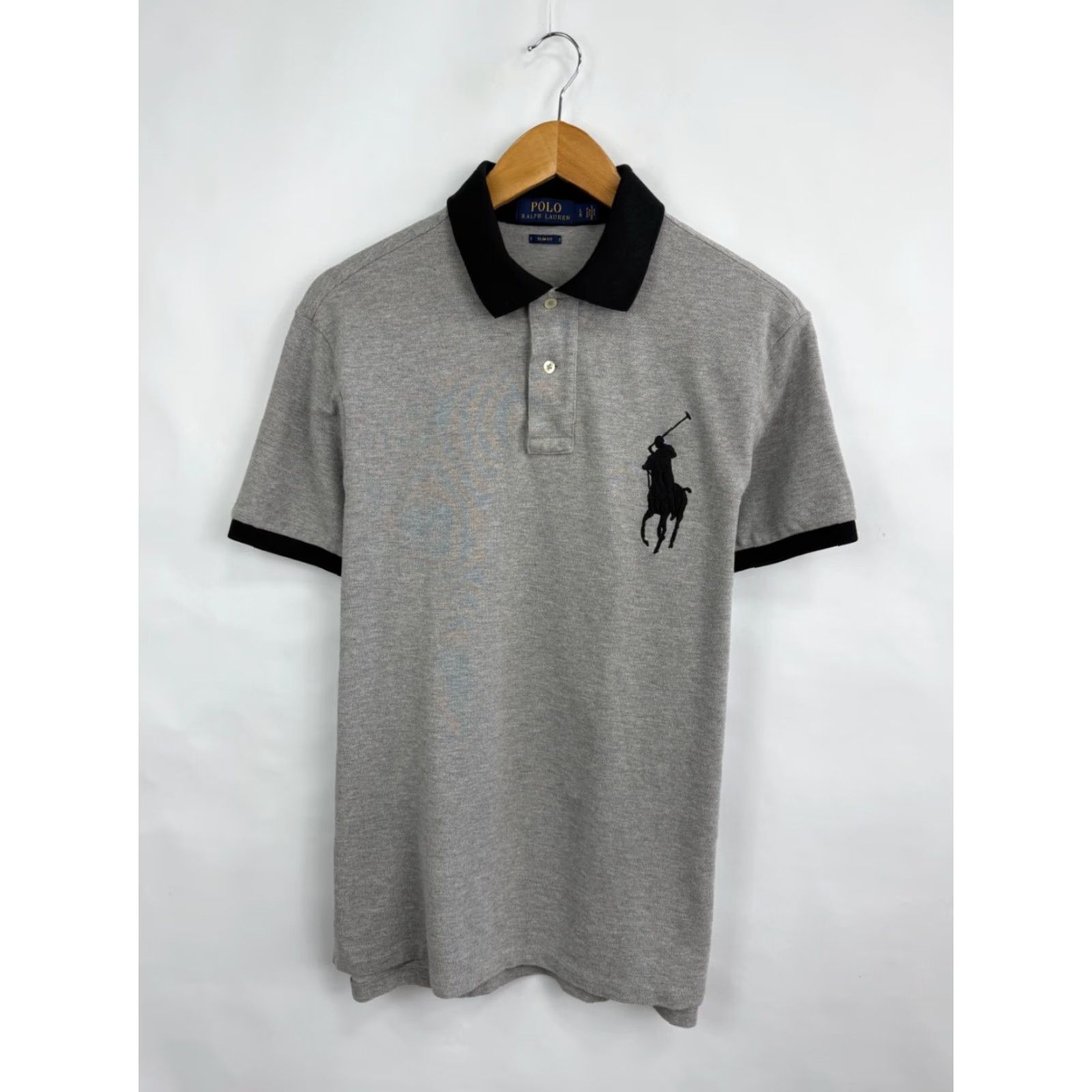 Ralph Lauren VINTAGE Ralph Lauren Polo Shirt Mens L Gray Polo Ralph Lauren Polo Shirt Short Sleeve Retro Y2K Size US L / EU 52-54 / 3 - 3 Thumbnail