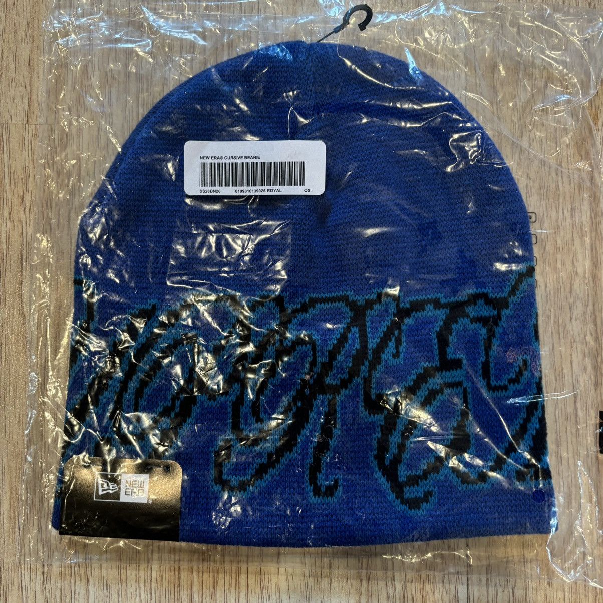 New Era × Supreme Supreme New Era Cursive Beanie Size ONE SIZE - 3 Thumbnail