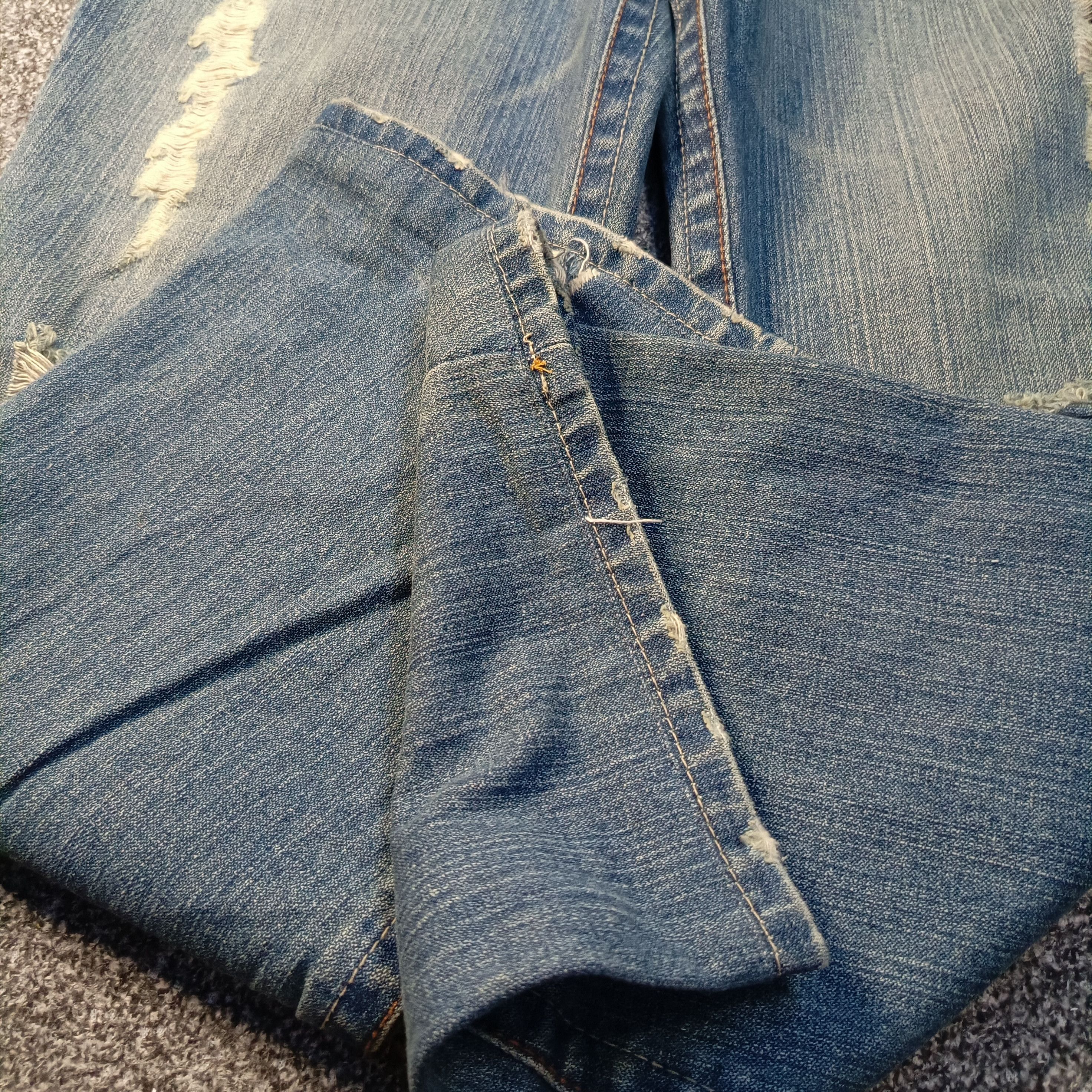 True Religion 🔥🔥 Y2k Baggy Distressed True Religion Dirty Denim Size US 34 / EU 50 - 7 Thumbnail