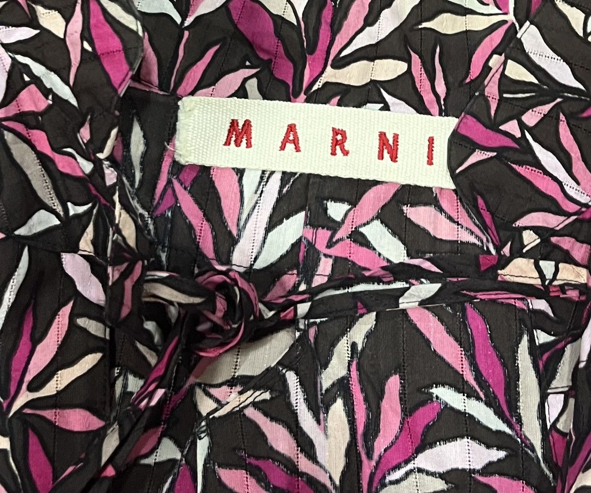 Marni Vintage marni leaves print blouse Size S / US 4 / IT 40 - 3 Thumbnail
