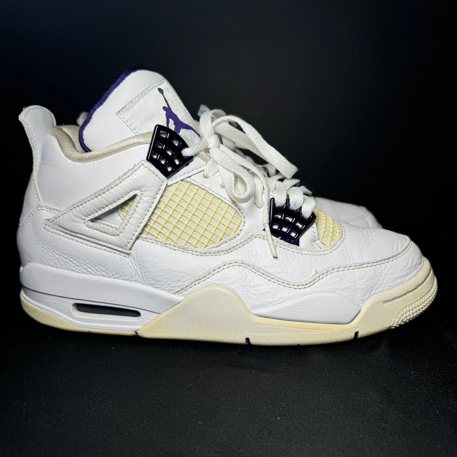Jordan Brand × Nike Size 7.5 - Air Jordan 4 Retro Purple Metallic Men's Shoes Size US 7.5 / EU 40-41 - 1 Thumbnail