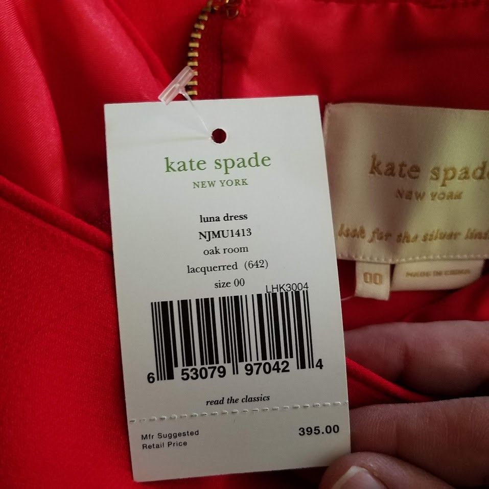 Kate Spade NWT kate spade luna dress size 00 red Size XXS / US 00 / IT 34 - 4 Thumbnail