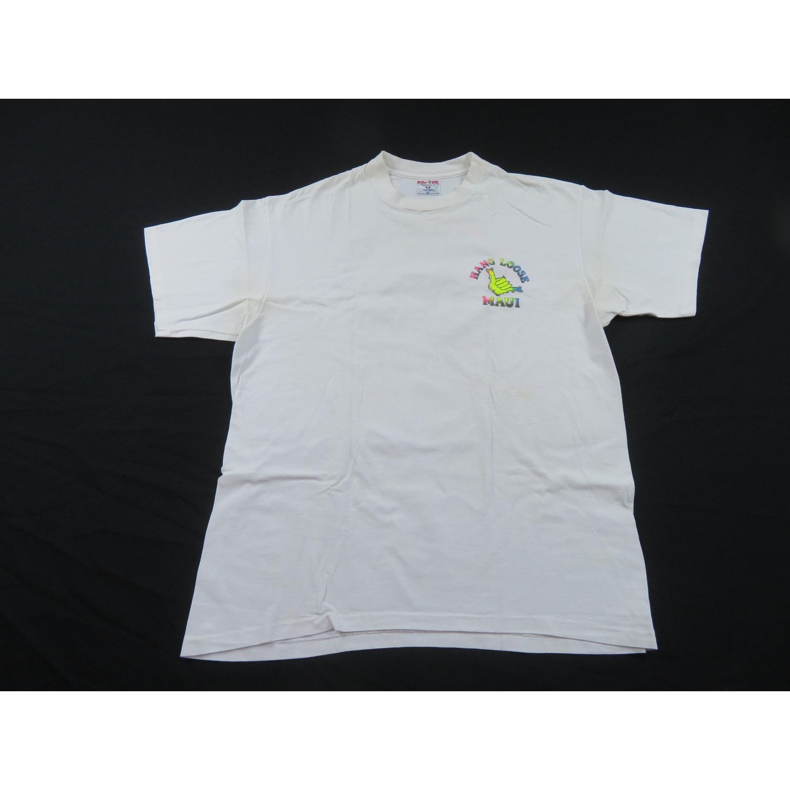 Other Hang Loose Hawaii Maui White T-shirt Sz XL 1990s Size US XL / EU 56 / 4 - 3 Thumbnail