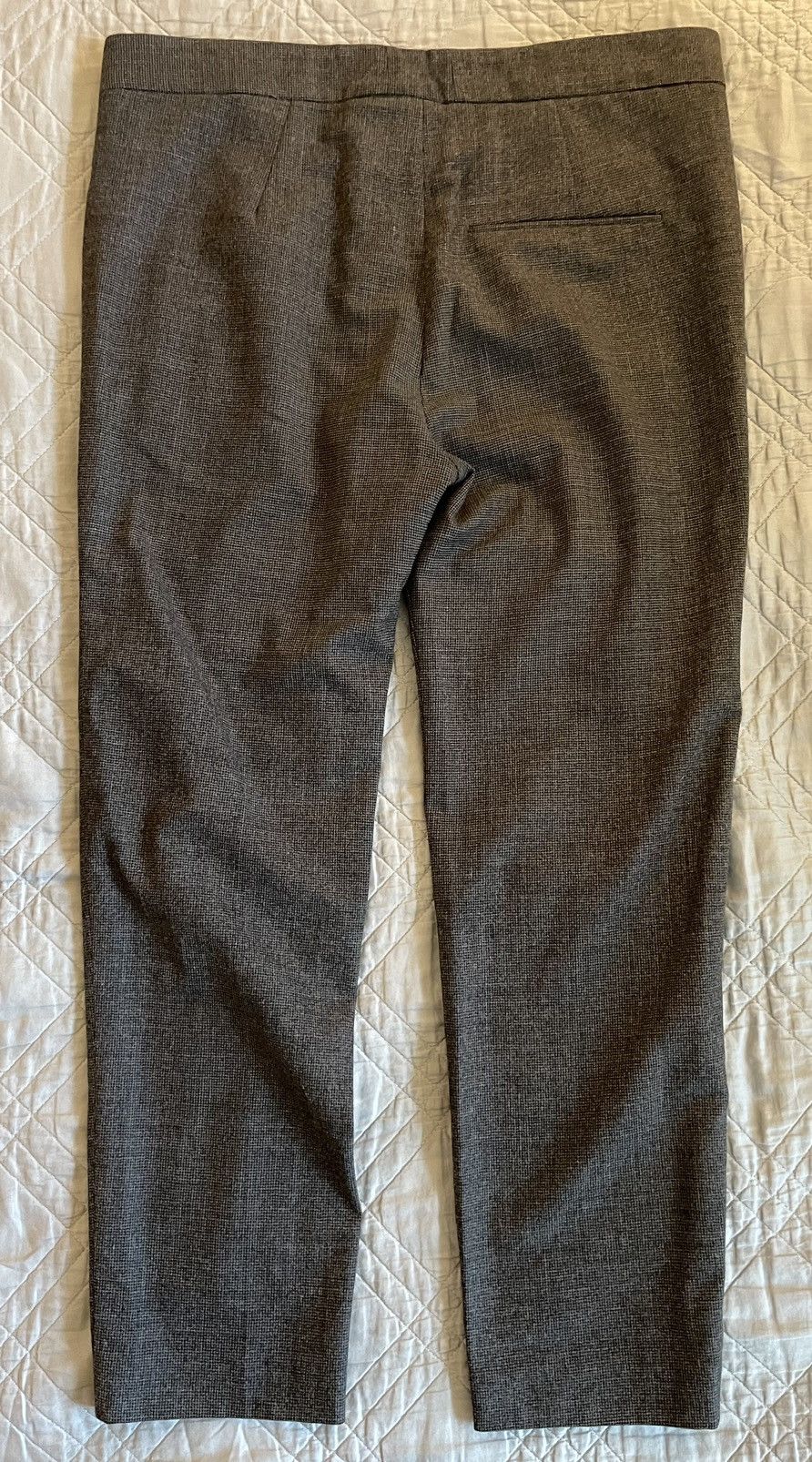 Brunello Cucinelli Monili Trim Micro Check Wool Ankle Pant Size 28" / US 6 / IT 42 - 4 Thumbnail