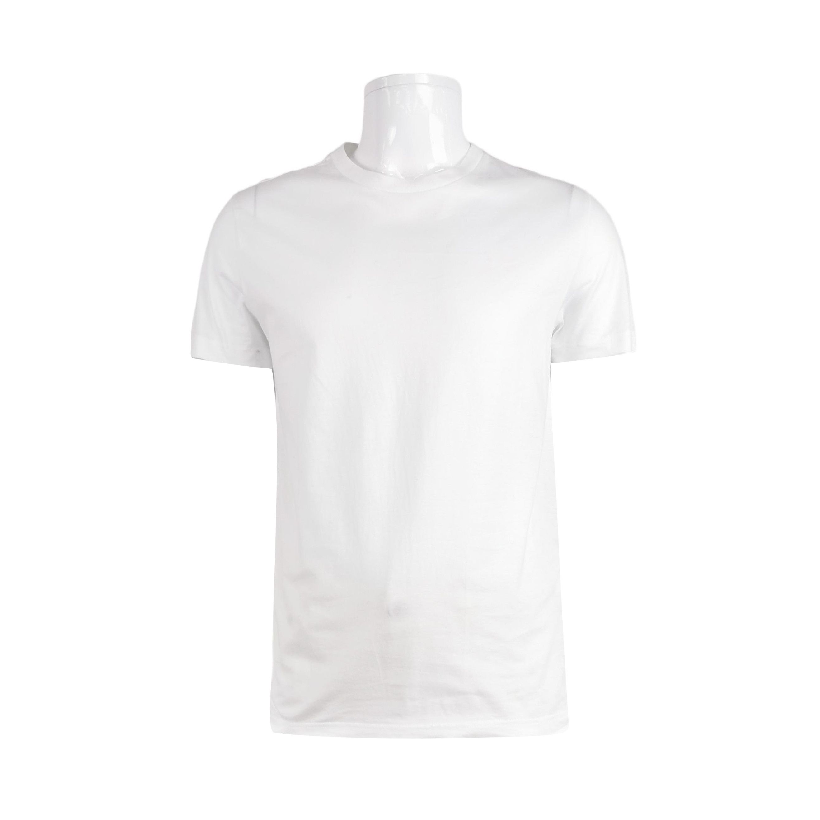 Prada Prada Men's Contrast Collar Cotton T-Shirt M Size US L / EU 52-54 / 3 - 1 Thumbnail