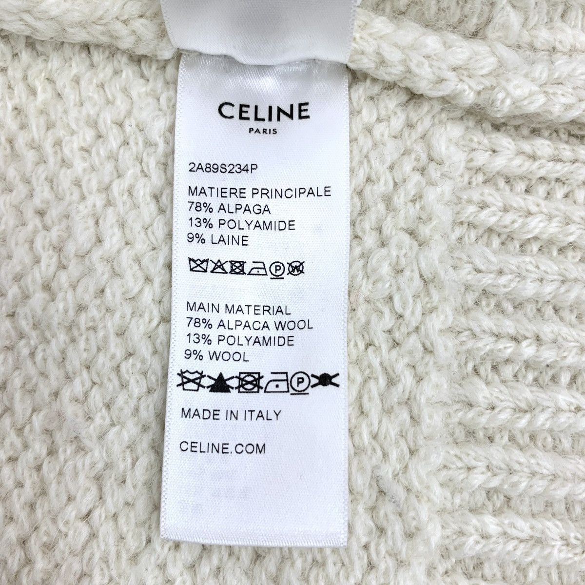 Celine Celine Alpaca Turtleneck Long Sleeve Knit Sweater K26WX Size M / US 6-8 / IT 42-44 - 9 Thumbnail