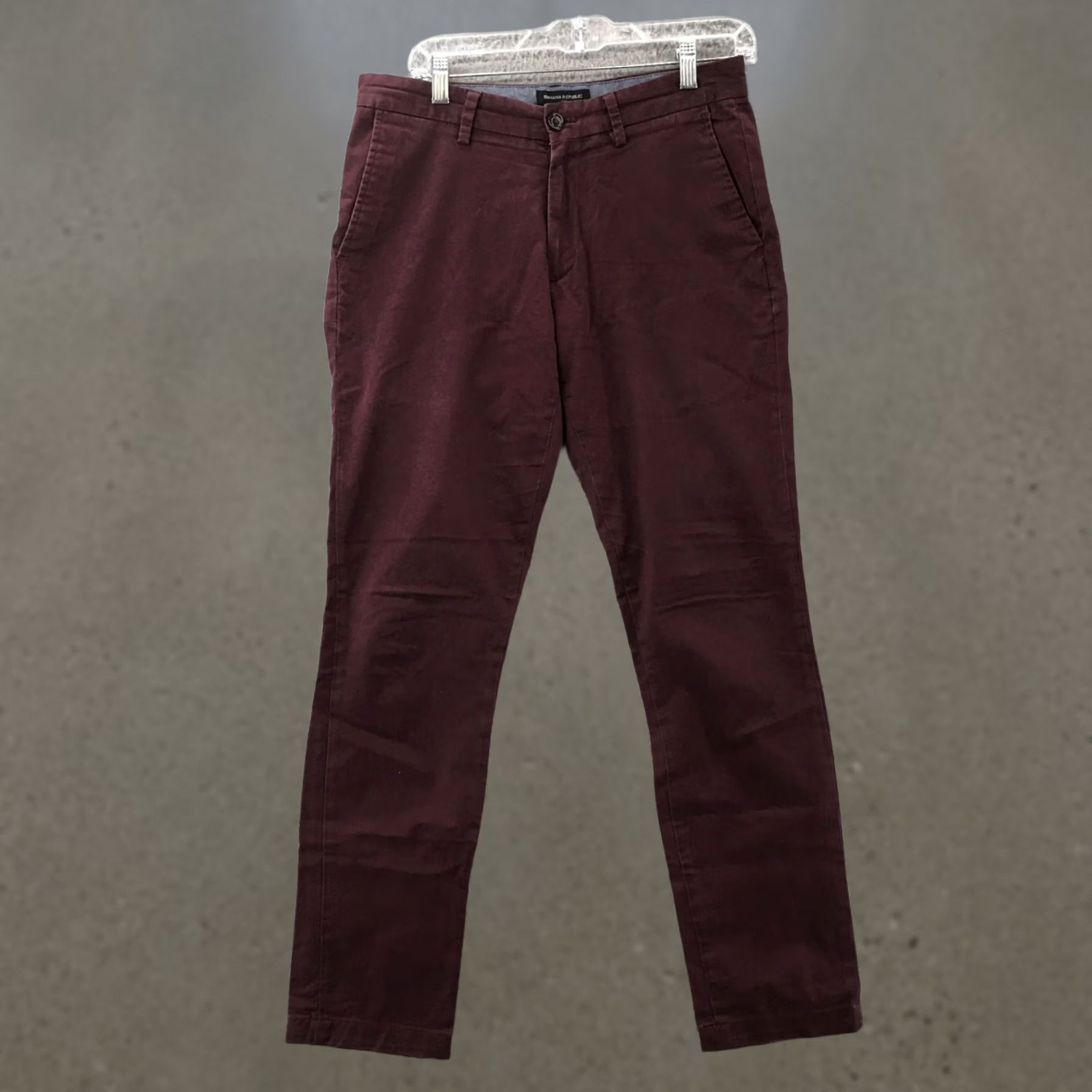 Banana Republic Banana Republic Pants Mens 30 Purple Fulton Skinny Chino 30x32 actual 32x30 Zip Size US 30 / EU 46 - 1 Thumbnail
