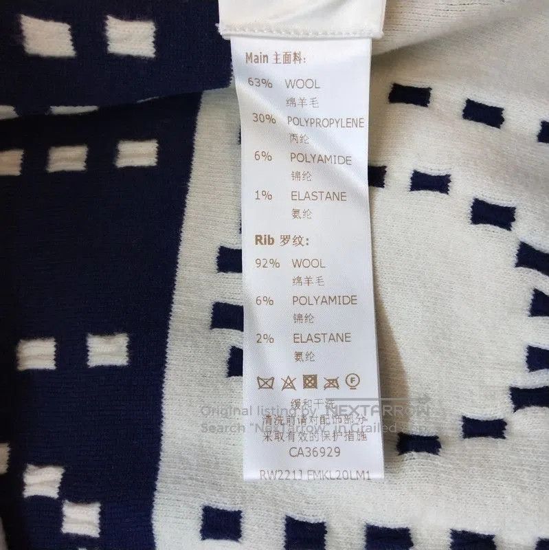 Louis Vuitton Louis Vuitton Color Block Wool Blend Sweater. Size US M / EU 48-50 / 2 - 9 Thumbnail
