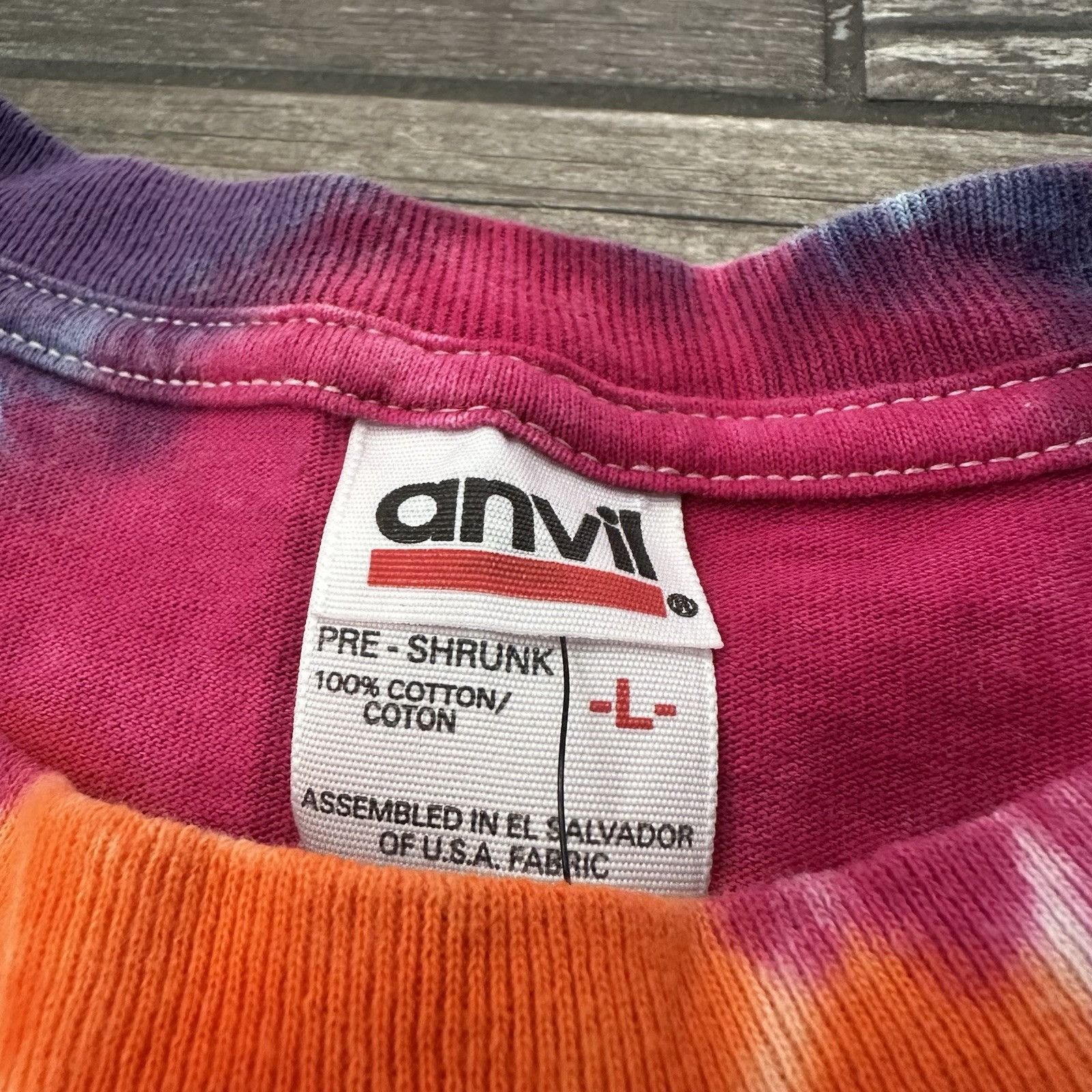 Anvil VTG Y2K 2002-03 THE ROLLING STONES TIE-DYE T-SHIRT TOUR CONC Size US L / EU 52-54 / 3 - 4 Thumbnail