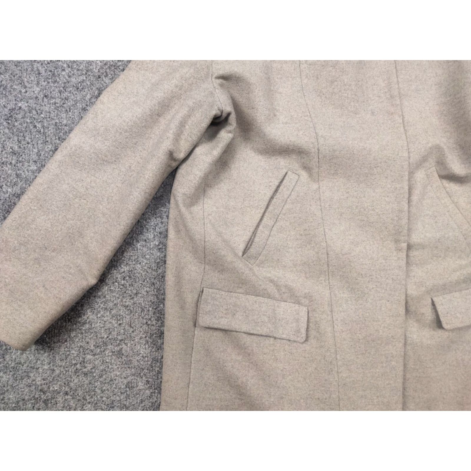 Brunello Cucinelli Brunello Cucinelli Wool Cashmere Blend Women’s Beige Coat Mid Jacket Coat Size M / US 6-8 / IT 42-44 - 7 Thumbnail