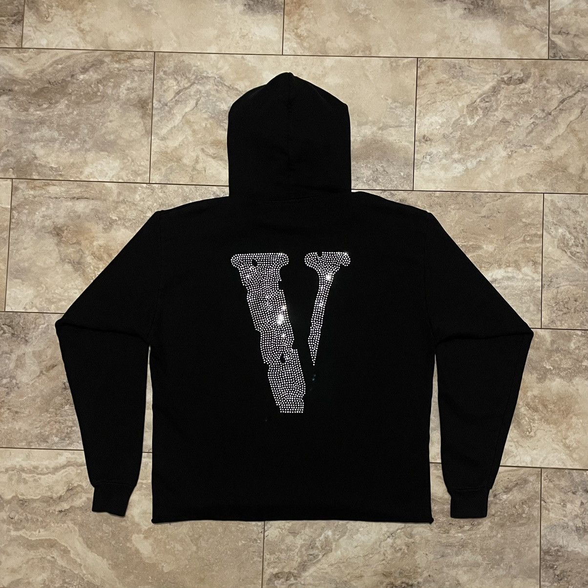 Vlone Vlone Rhinestone Staple Hoodie Black Size Medium Size US M / EU 48-50 / 2 - 2 Thumbnail