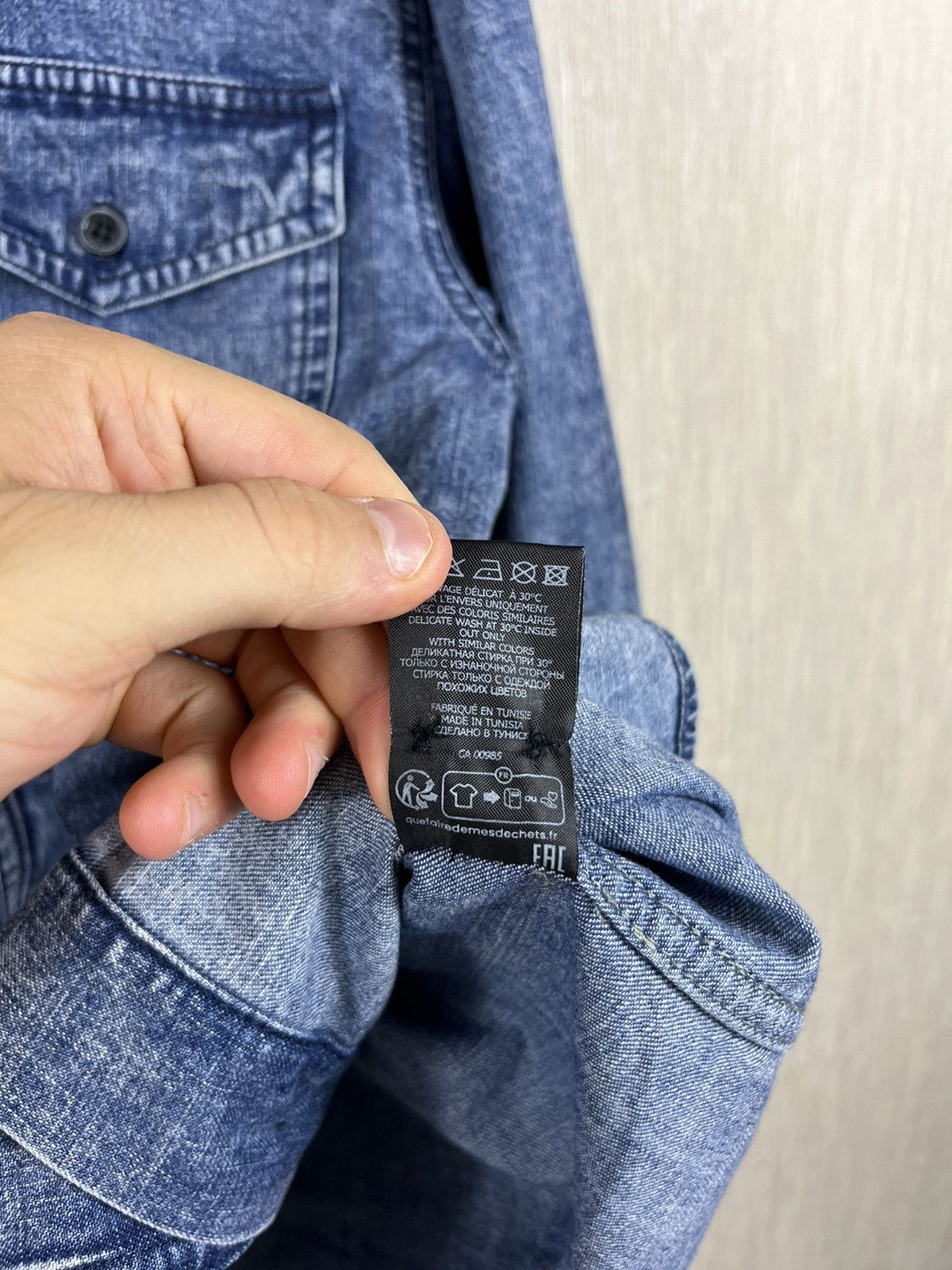 Isabel Marant × Isabel Marant Etoile Isabel Marant Etoile Danis denim shirt washed acid pockets Size M / US 6-8 / IT 42-44 - 15 Thumbnail