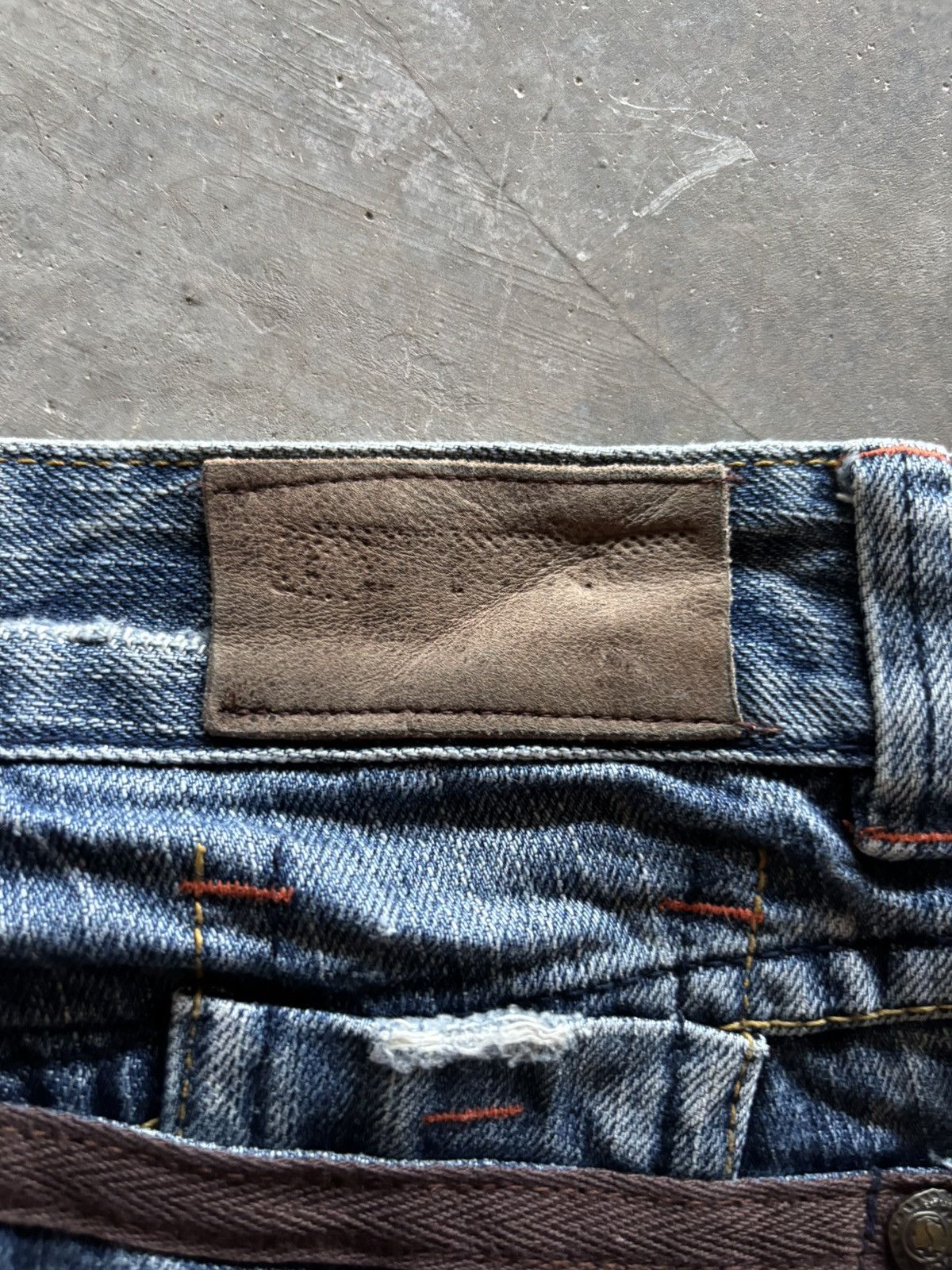 Hysteric Glamour RED PEPPER flare low rise japanese denim faded whiskered Size US 28 / EU 44 - 19 Thumbnail