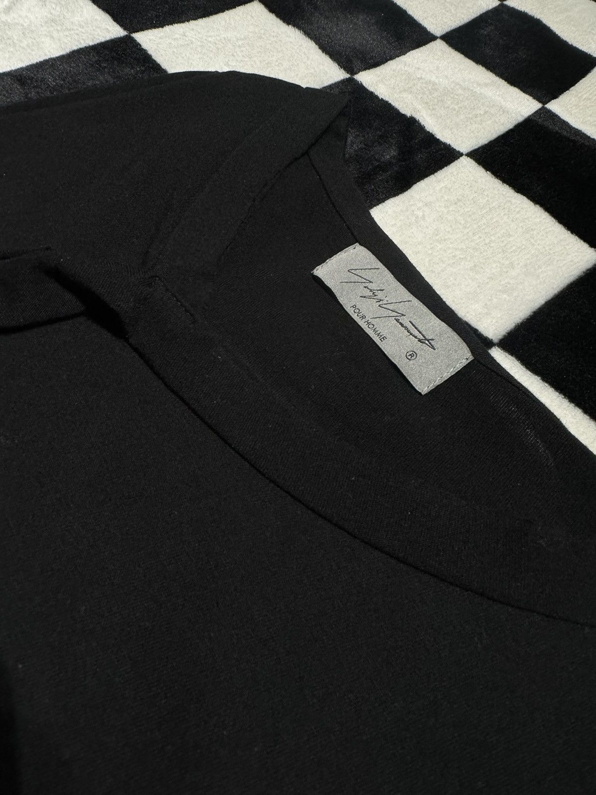 Yohji Yamamoto $483 POUR HOMME DROP SHOULDER STRING CORD HENLEY TEE T SHIRT Size US L / EU 52-54 / 3 - 4 Thumbnail