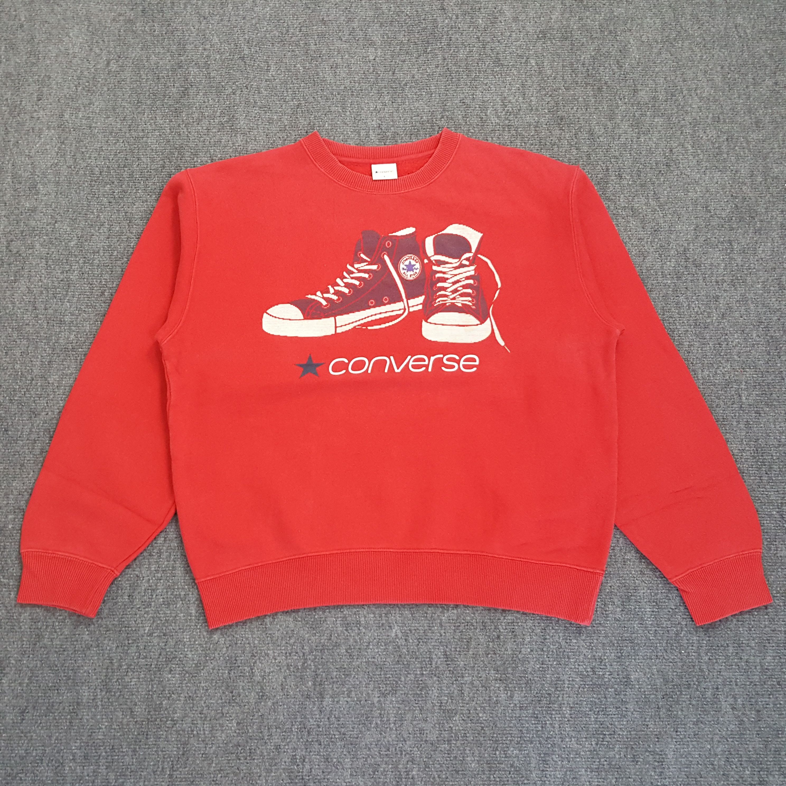 Converse × Vintage Converse American Streetwear Style Sweatshirt Size US L / EU 52-54 / 3 - 1 Thumbnail