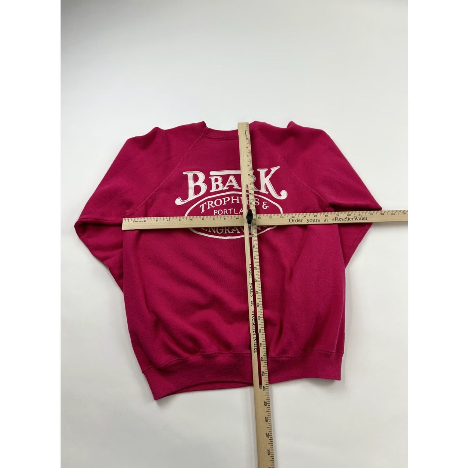 Vintage VINTAGE Sweatshirt Adult Medium Pink BBark Plumbing Portland Oregon Crew Neck Size US M / EU 48-50 / 2 - 6 Thumbnail