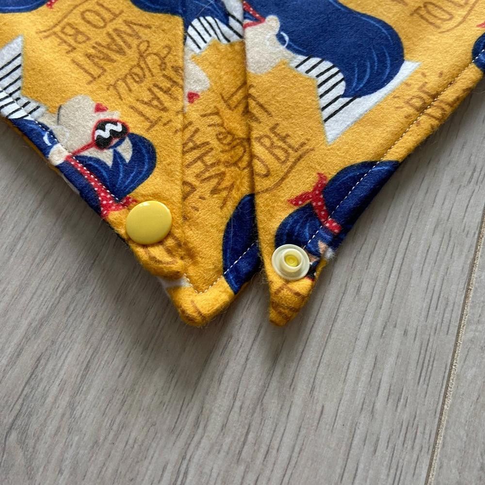 Designer Orange Diversity Women Dog Bandana Size ONE SIZE - 4 Thumbnail