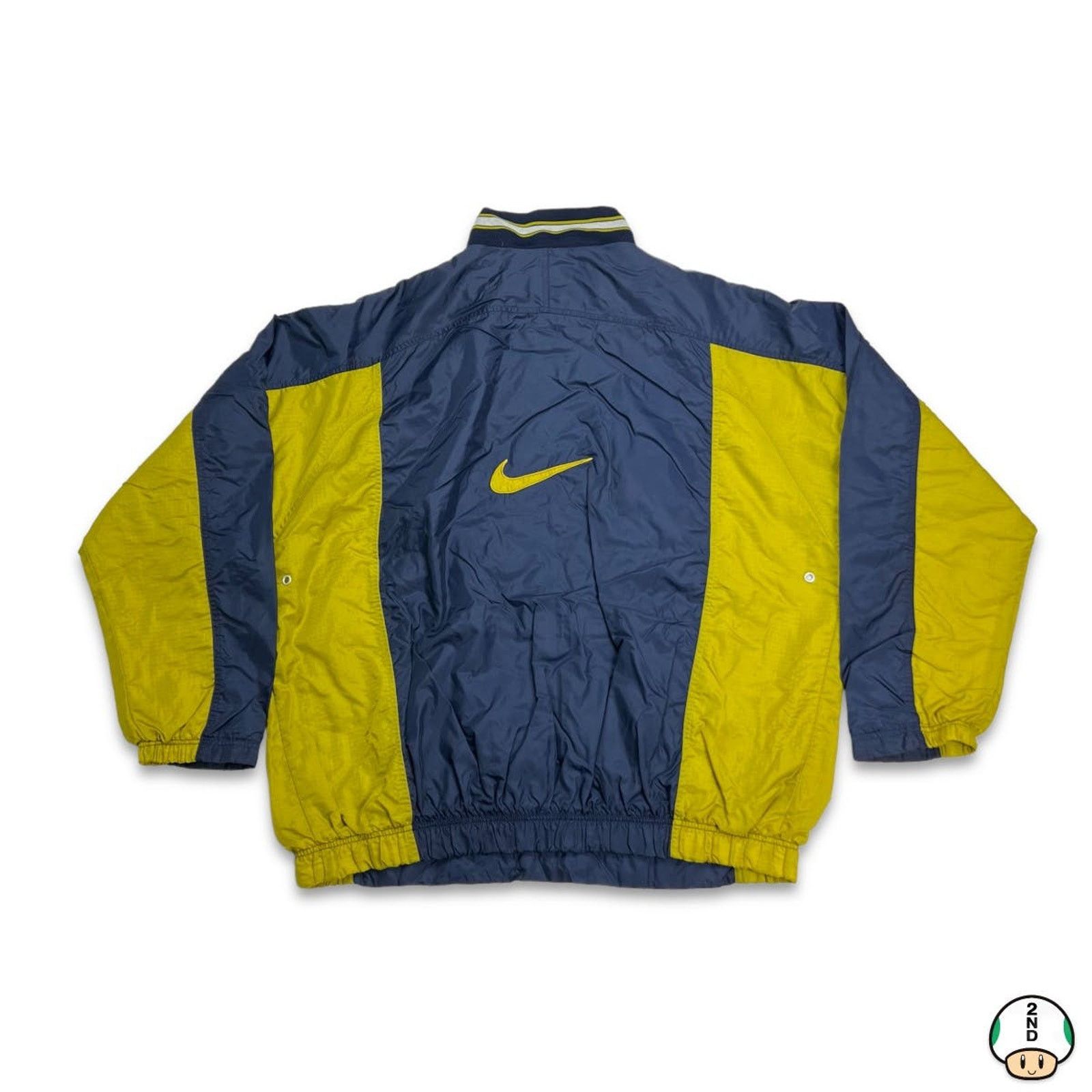 Nike × Vintage VTG Nike Jacket XL Swoosh Outdoor Half Zip 90s Windbreaker Size US XL / EU 56 / 4 - 1 Thumbnail