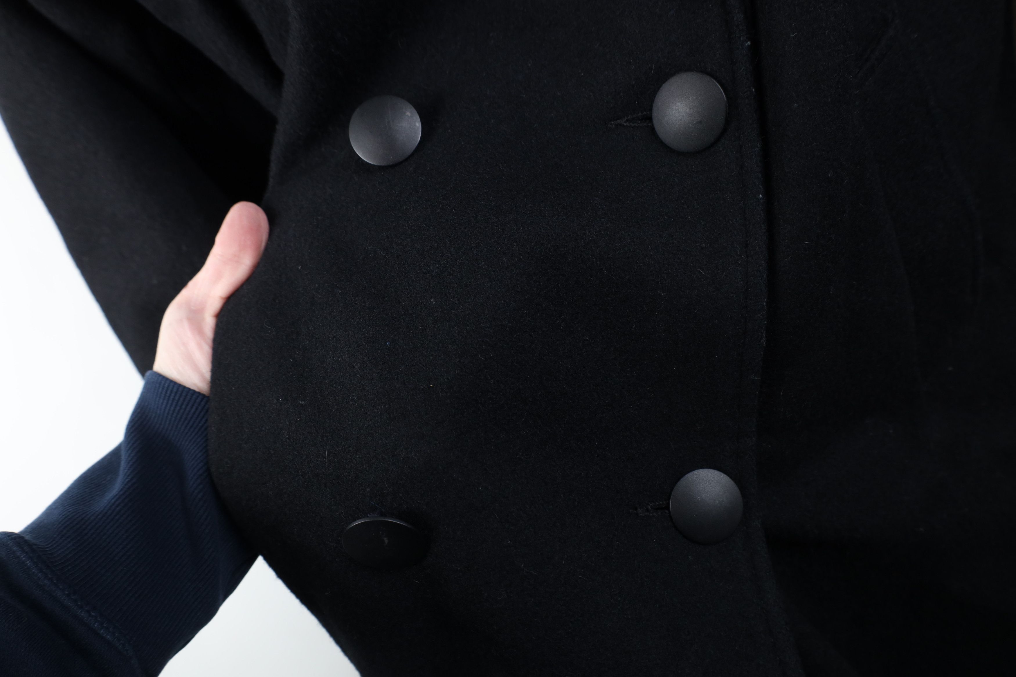 Vintage Vintage 70s 80s Streetwear Trim Trench Coat Jacket Black USA Size XXL / US 16-18 / IT 52-54 - 5 Thumbnail