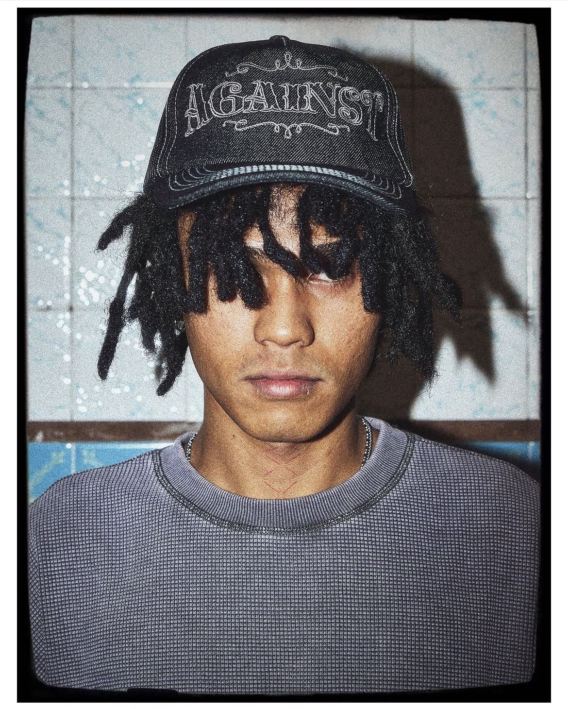 Vintage AGAiNST LAB MALAYSiA TATTOO DENiM TRUCKER CAP iNDiE SLEAZE Size ONE SIZE - 1 Thumbnail