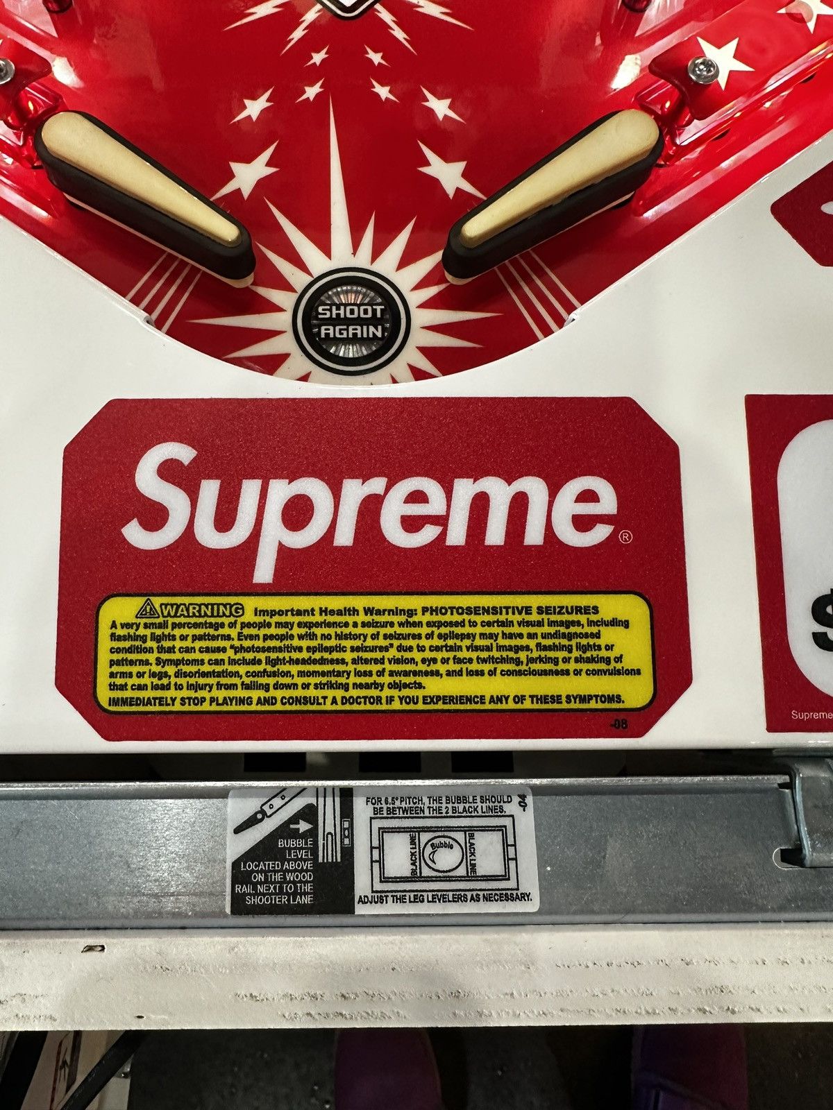 Supreme Supreme X Stern Pinball Machine Size ONE SIZE - 2 Thumbnail
