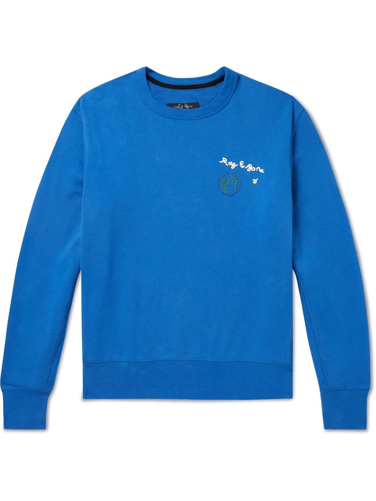 Rag & Bone City Logo-Embroidered Organic Cotton Jersey Sweatshirt Size US M / EU 48-50 / 2 - 1 Thumbnail