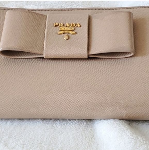 Prada PRADA NUDE BOW ZIPPY Wallet cardholder Size ONE SIZE - 4 Thumbnail