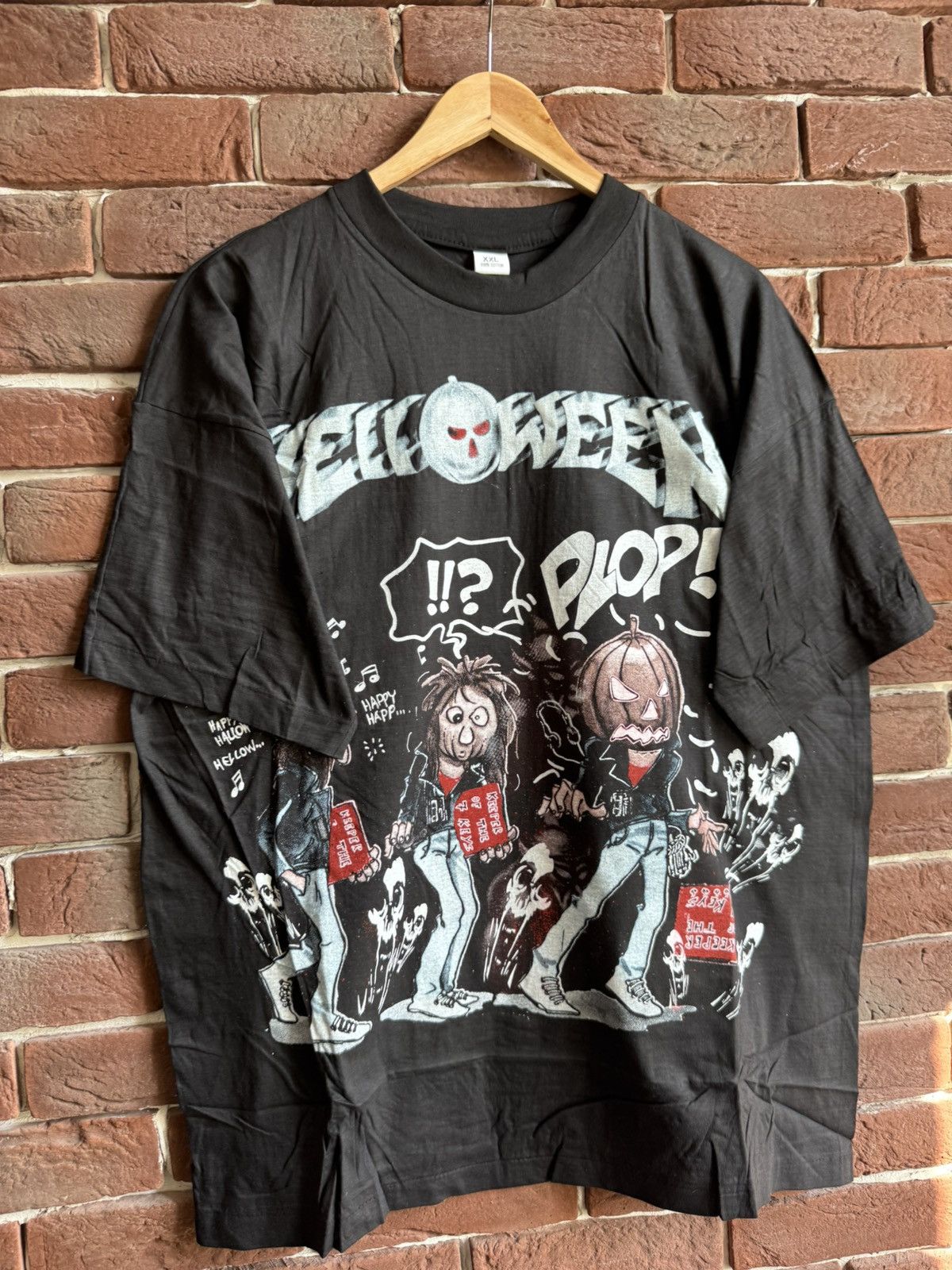 Rare Vintage 90s Helloween Heavy Metal Band Tshirt