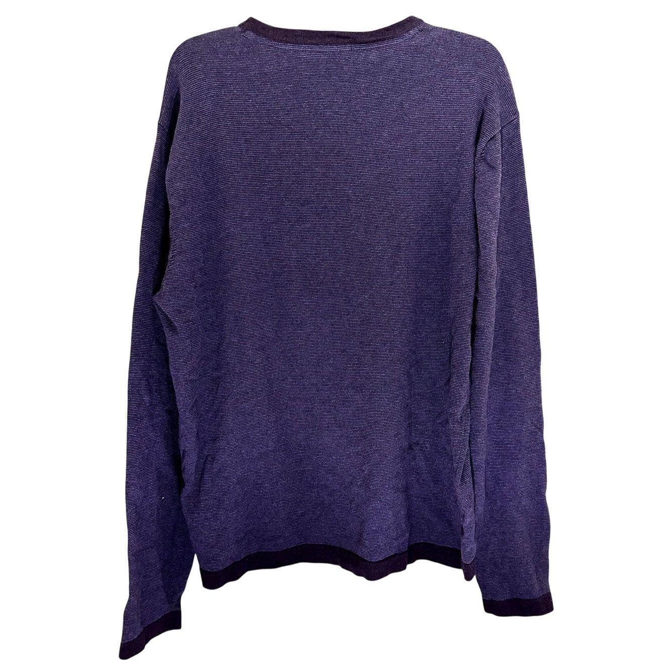 Other Westzeroone Men's Purple Long Sleeve Crew Neck Sweater XL Size US XL / EU 56 / 4 - 4 Thumbnail